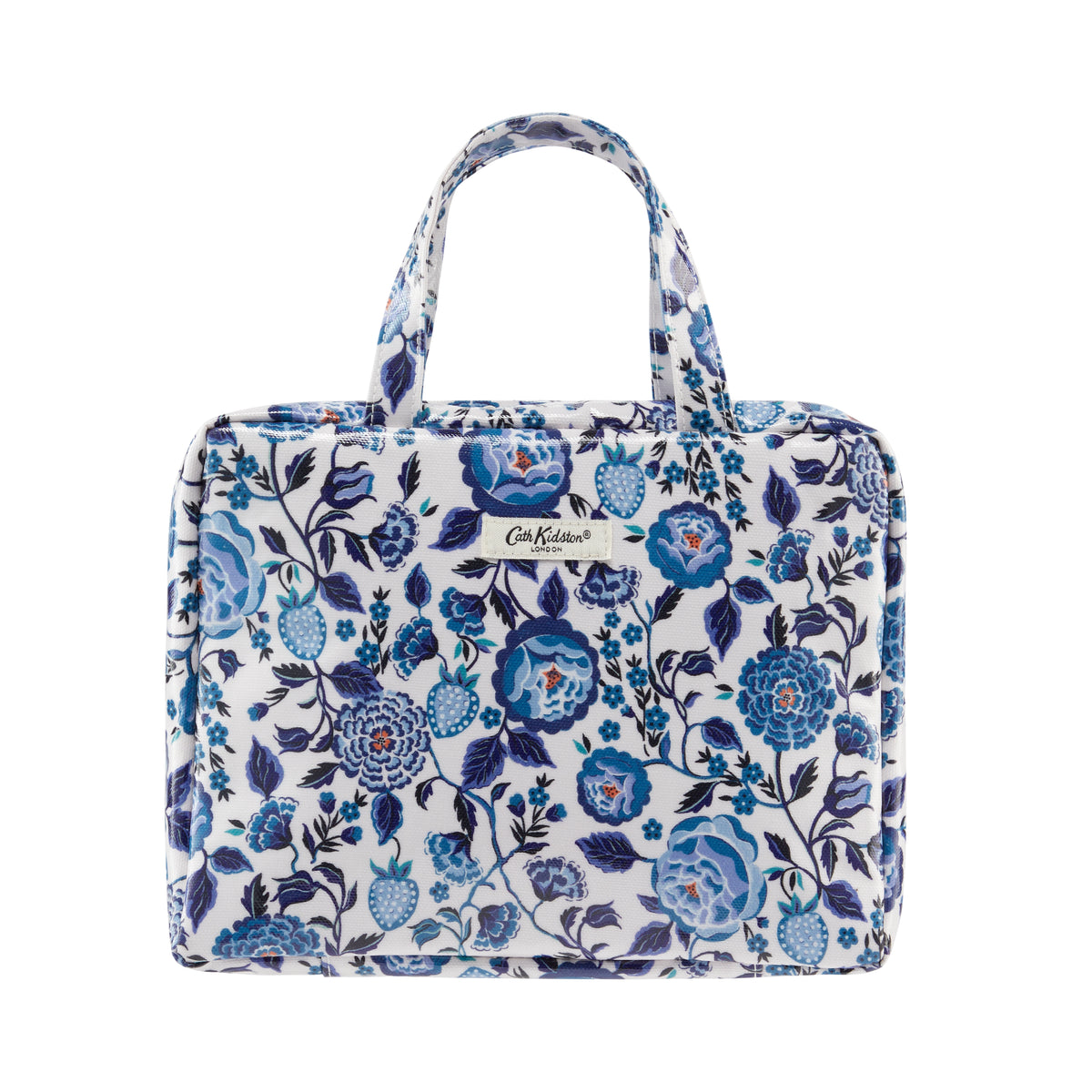 Two Part Wash Bag Navy Carnation Blue