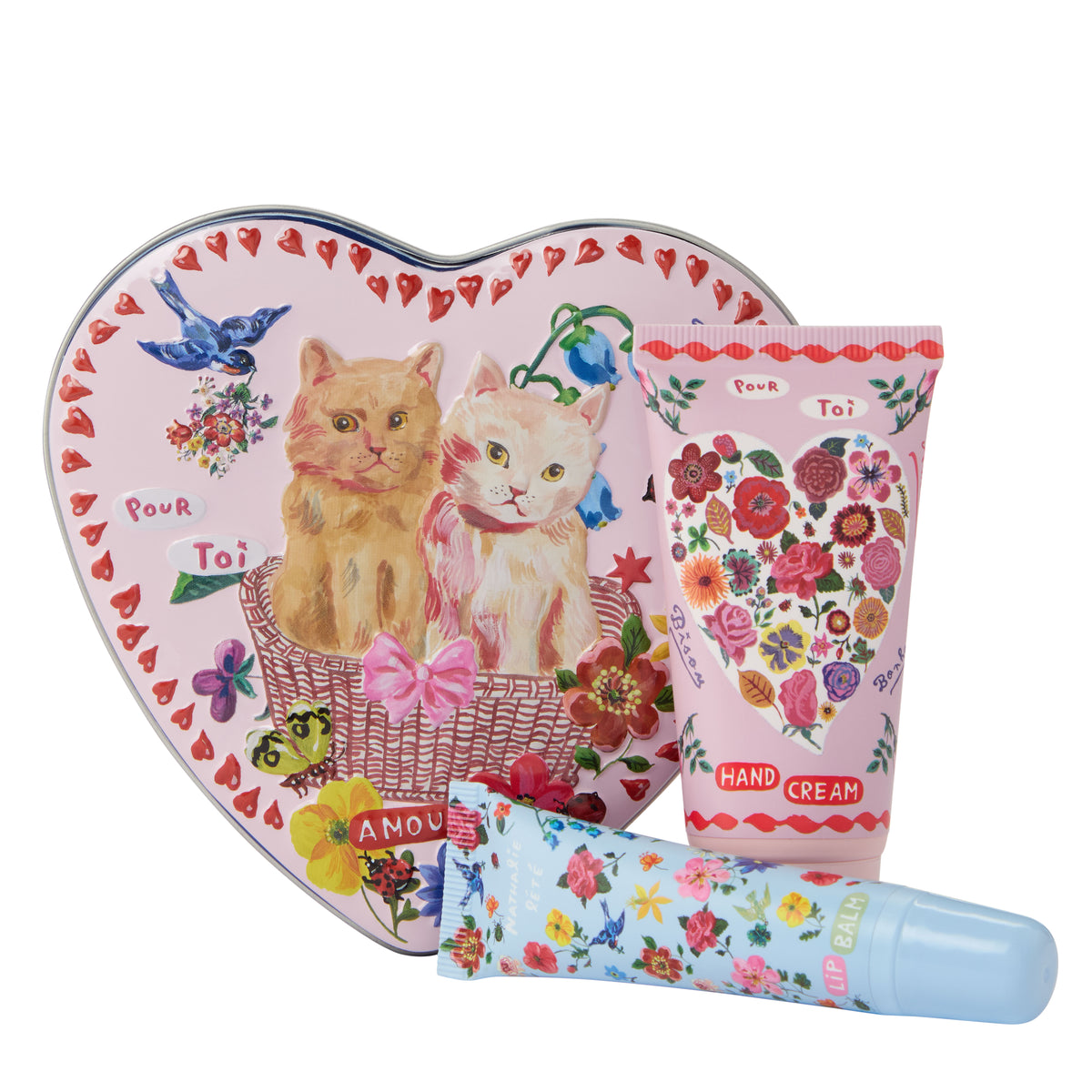 Nathalie Lete Hand & Lip Heart Shape Tin