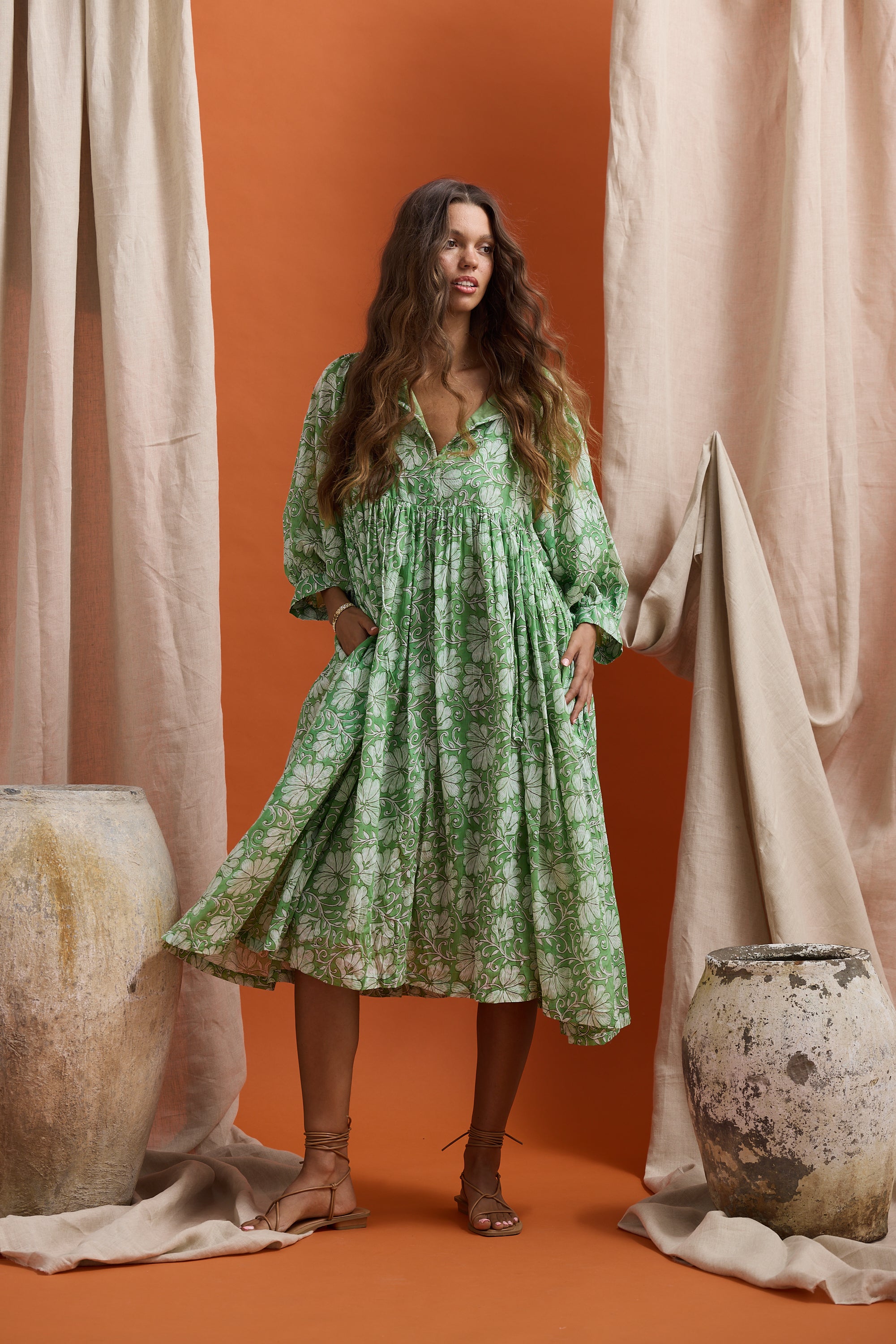 Wisteria Dress Apple Blossom – Mint Boutique LTD - All Rights Reserved