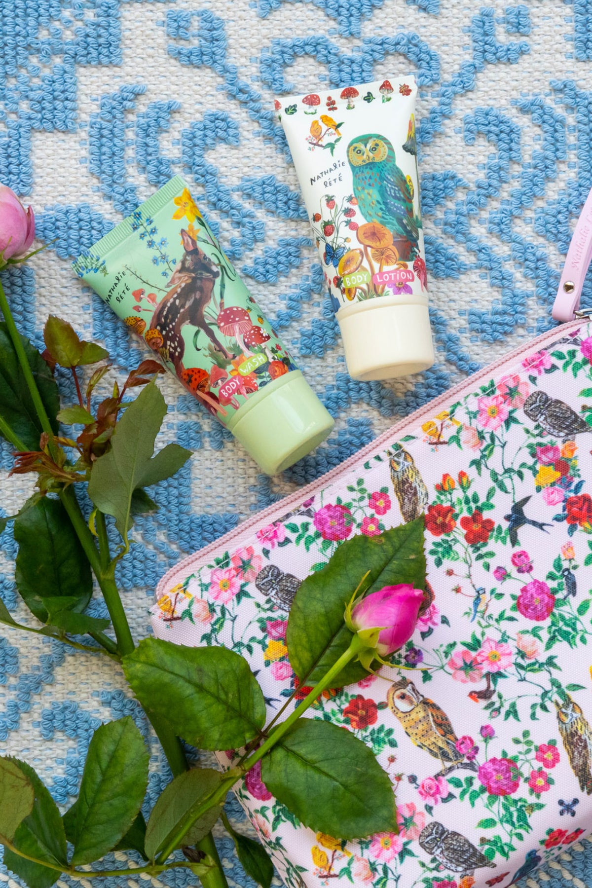 Nathalie Lete Forest Folk Travel Wash Bag