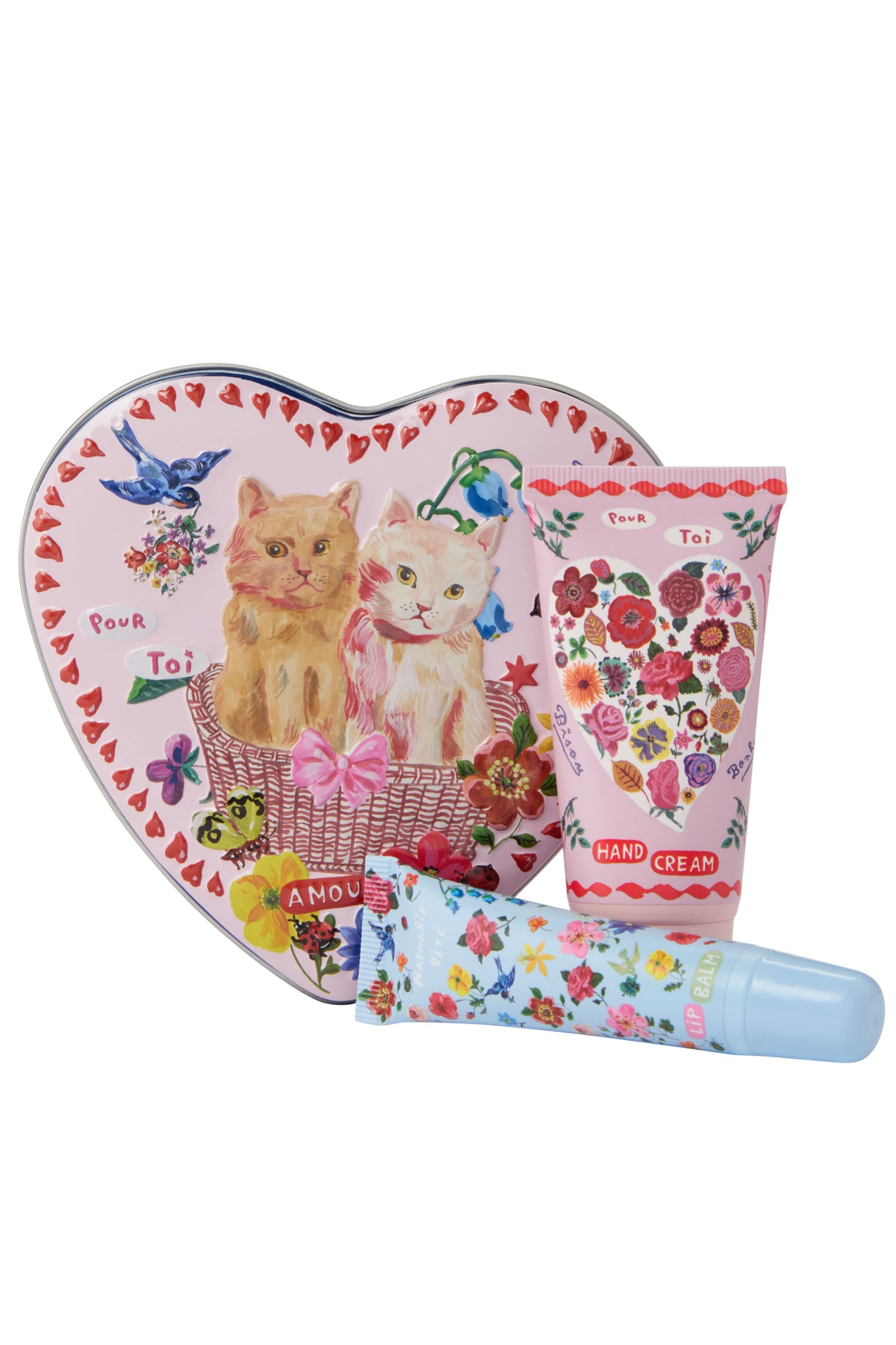Nathalie Lete Hand & Lip Heart Shape Tin
