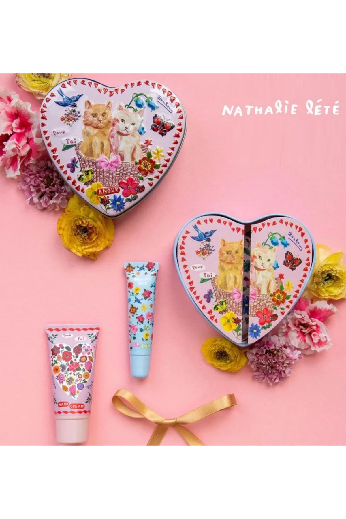 Nathalie Lete Hand & Lip Heart Shape Tin