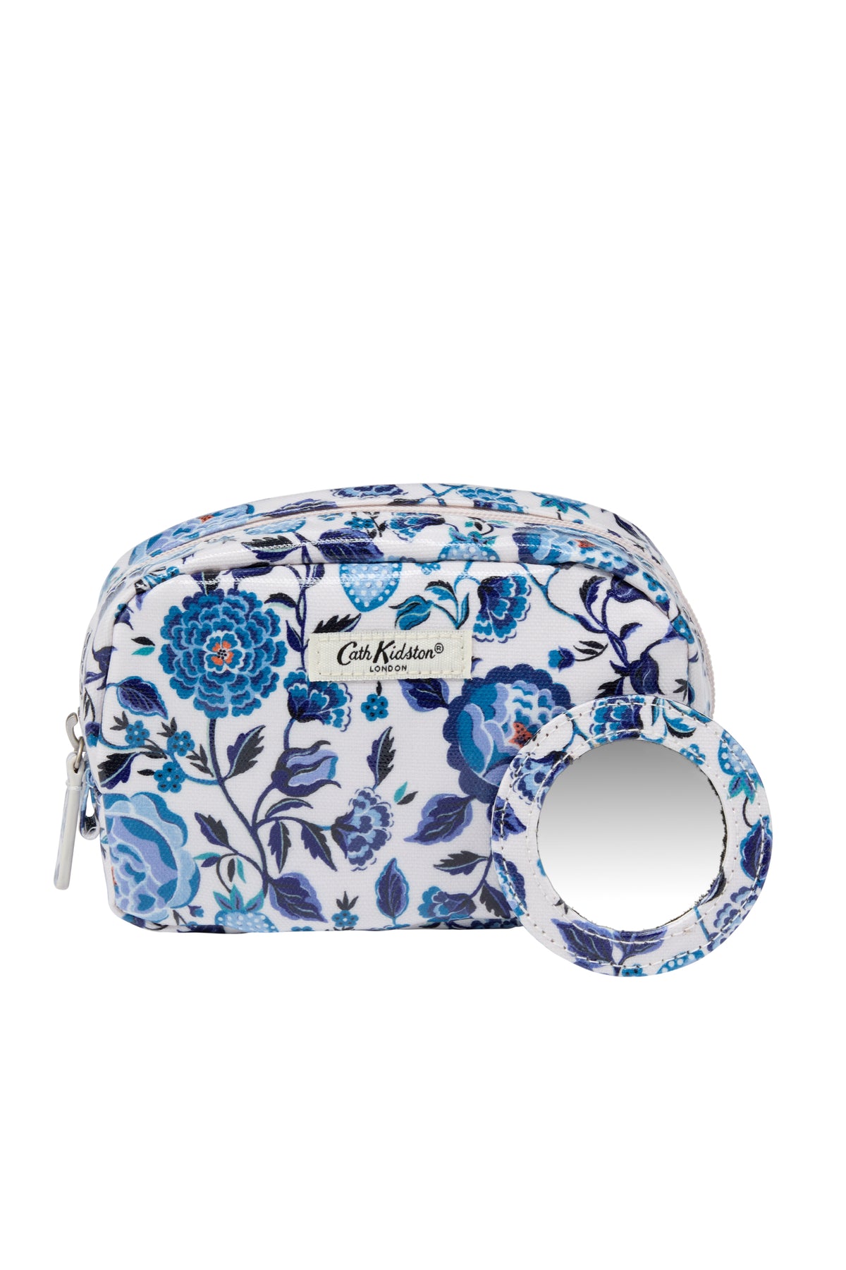 Make Up Bag With Mirror Navy Carnation Blue