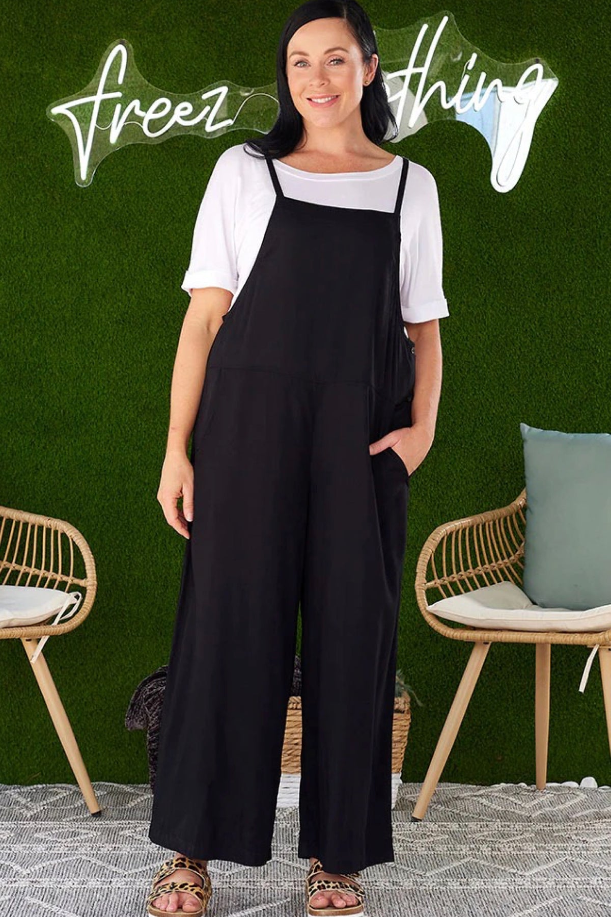 Rayon Overall Black
