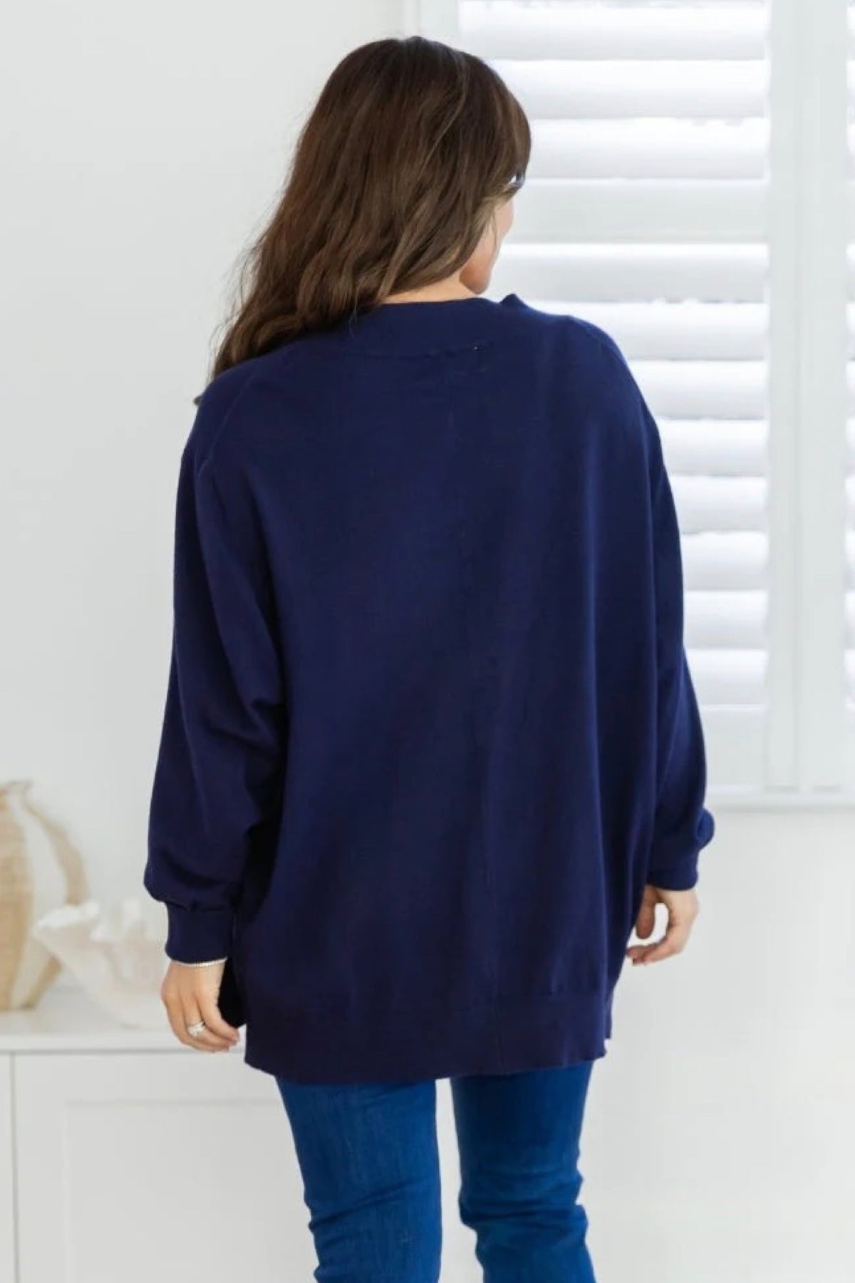 Angel V-Neck Knit Navy