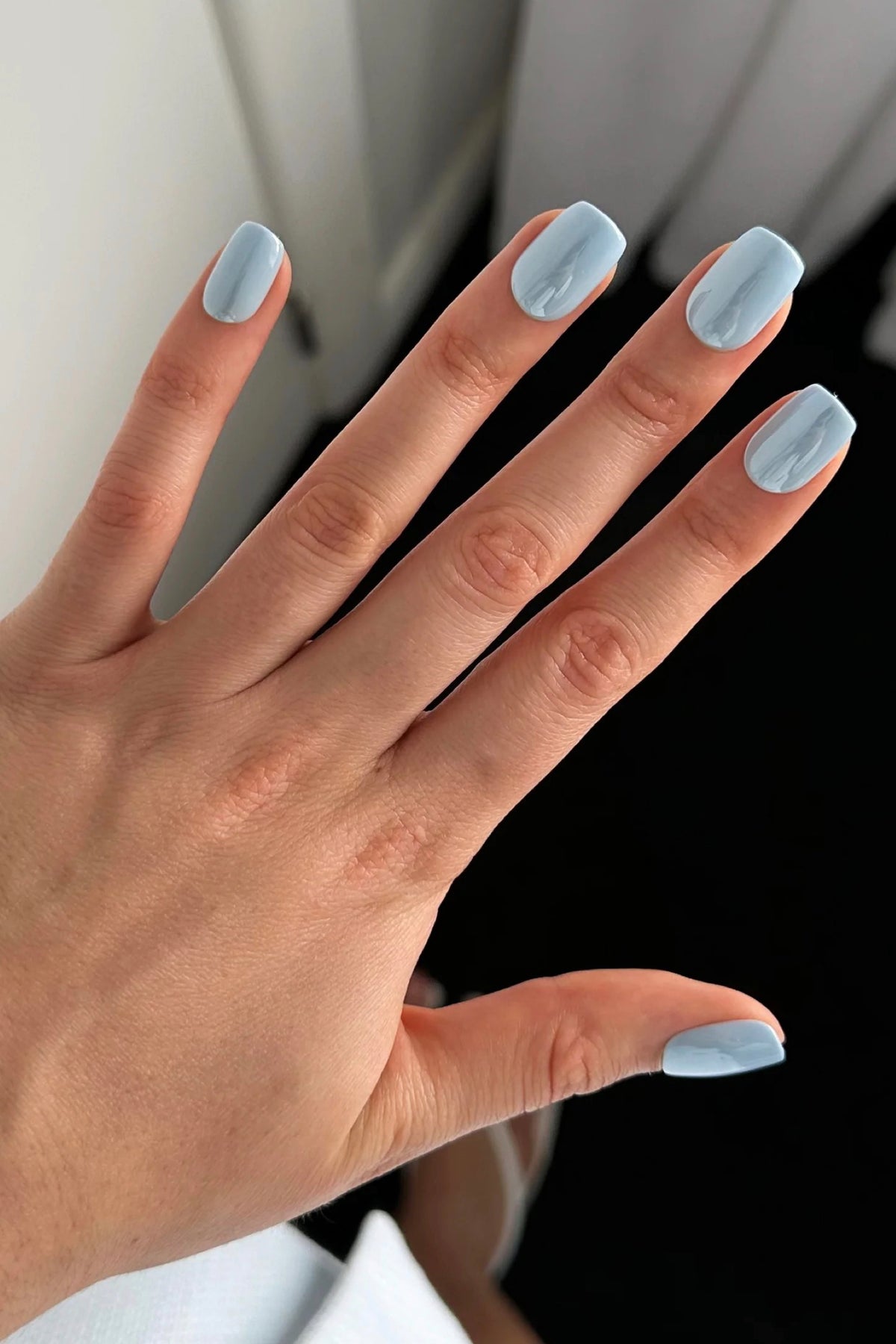 Glazed Blue Nails