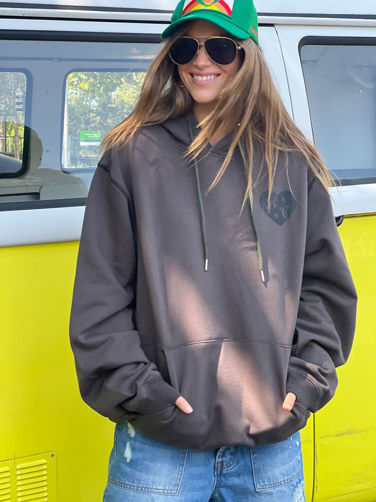My Boyfriends Oversized Hoodie Dark Grey