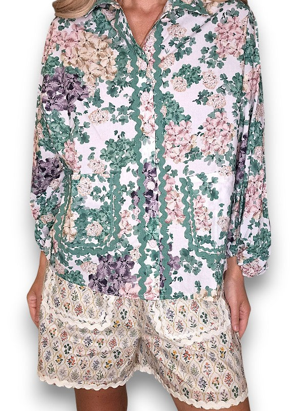 Green Wisteria Shirt
