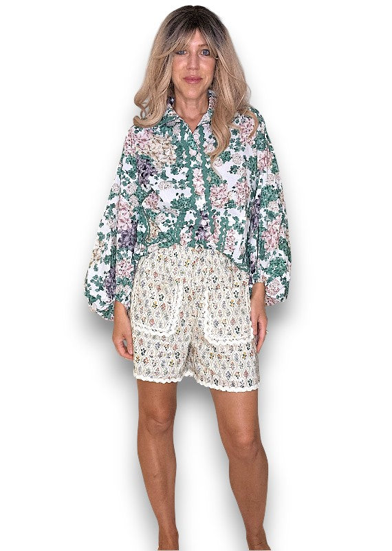 Green Wisteria Shirt