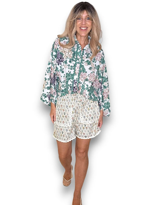 Green Wisteria Shirt