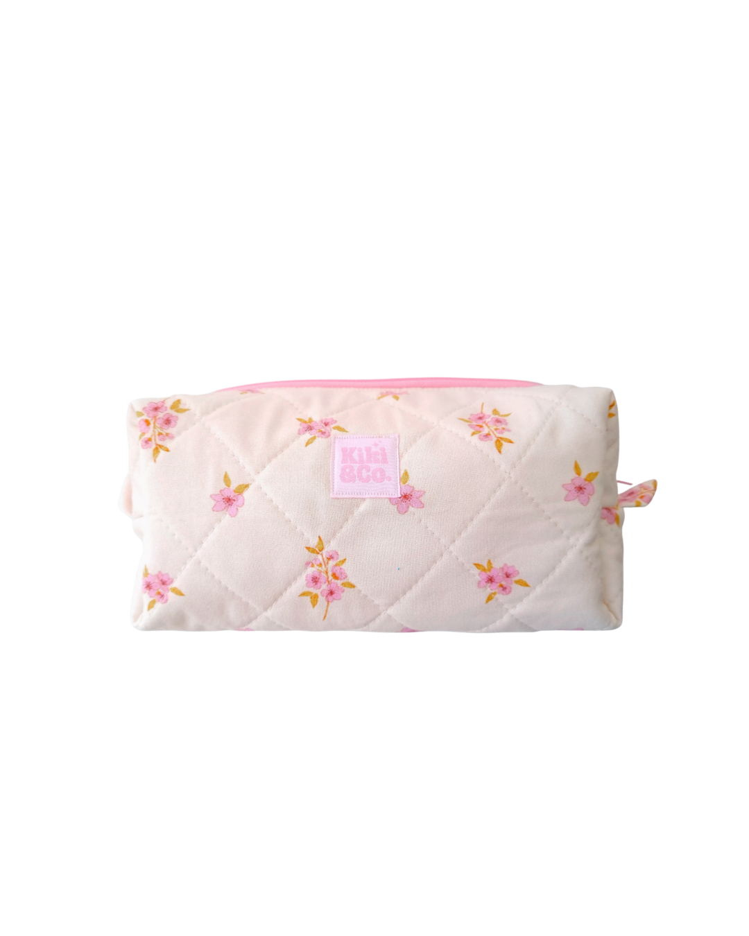 Quilted Makeup Bag Cherry Blossom