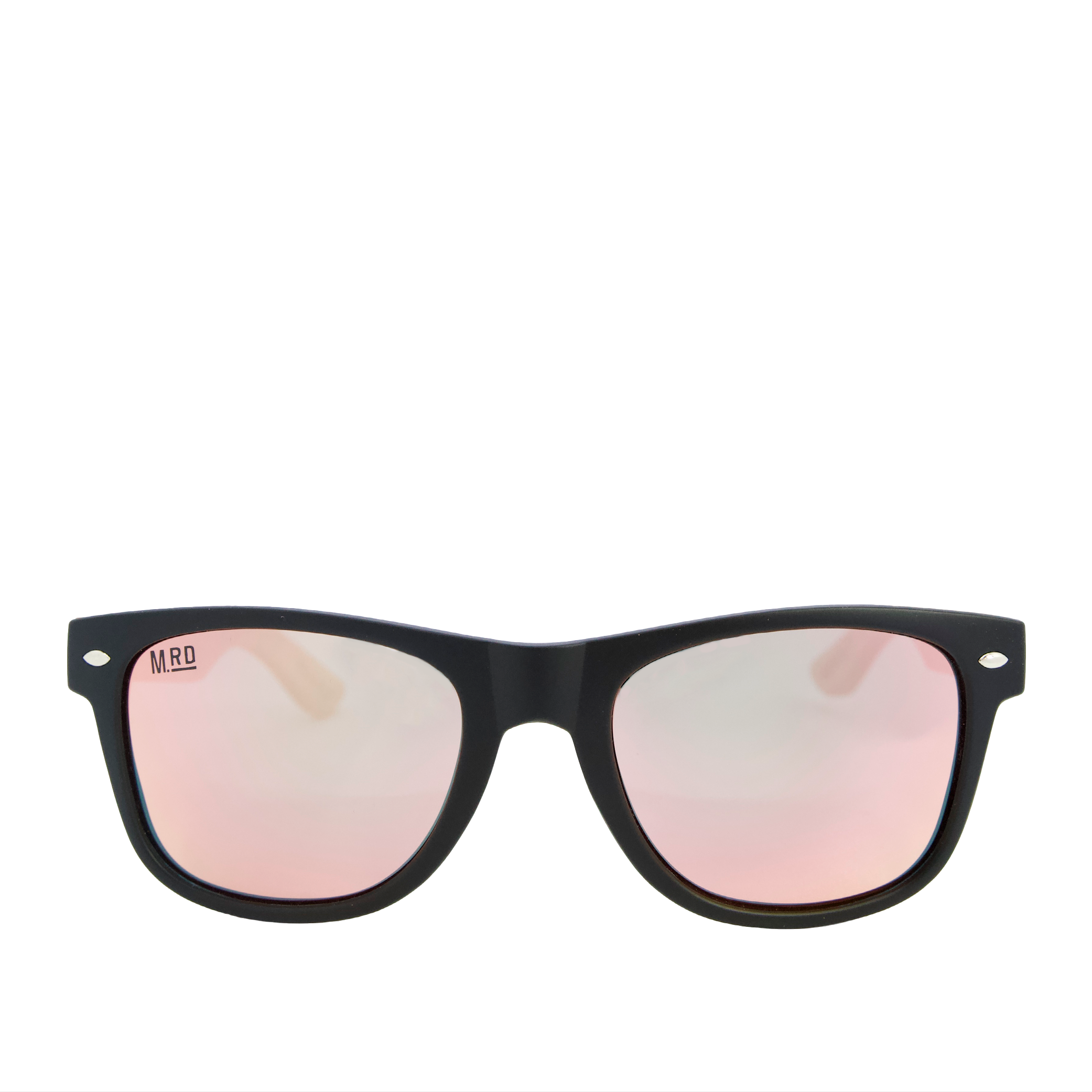 50/50s Pink Reflective Lens With Wood Arms