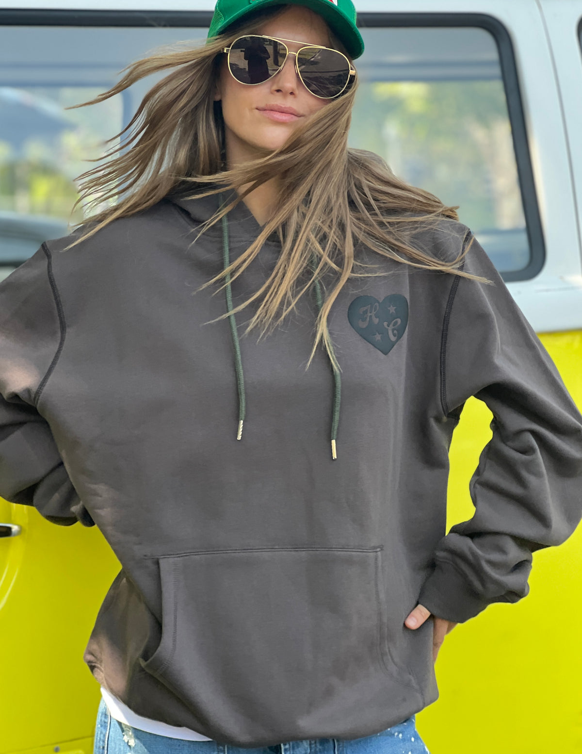 My Boyfriends Oversized Hoodie Dark Grey