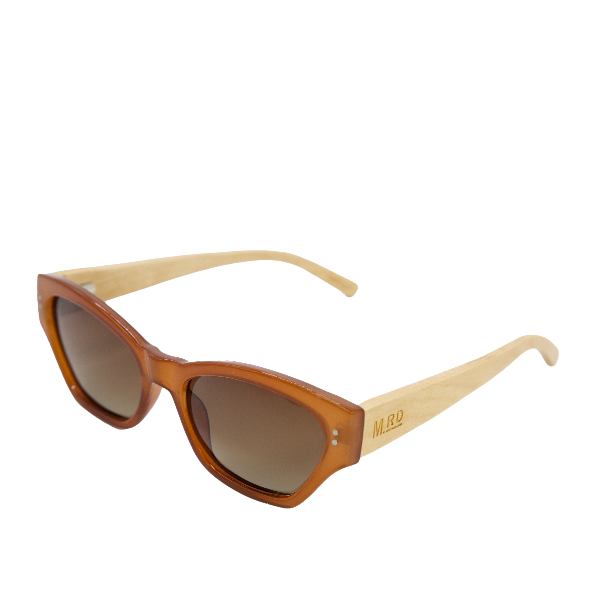 Stella Burnt Orange With Wood Arms