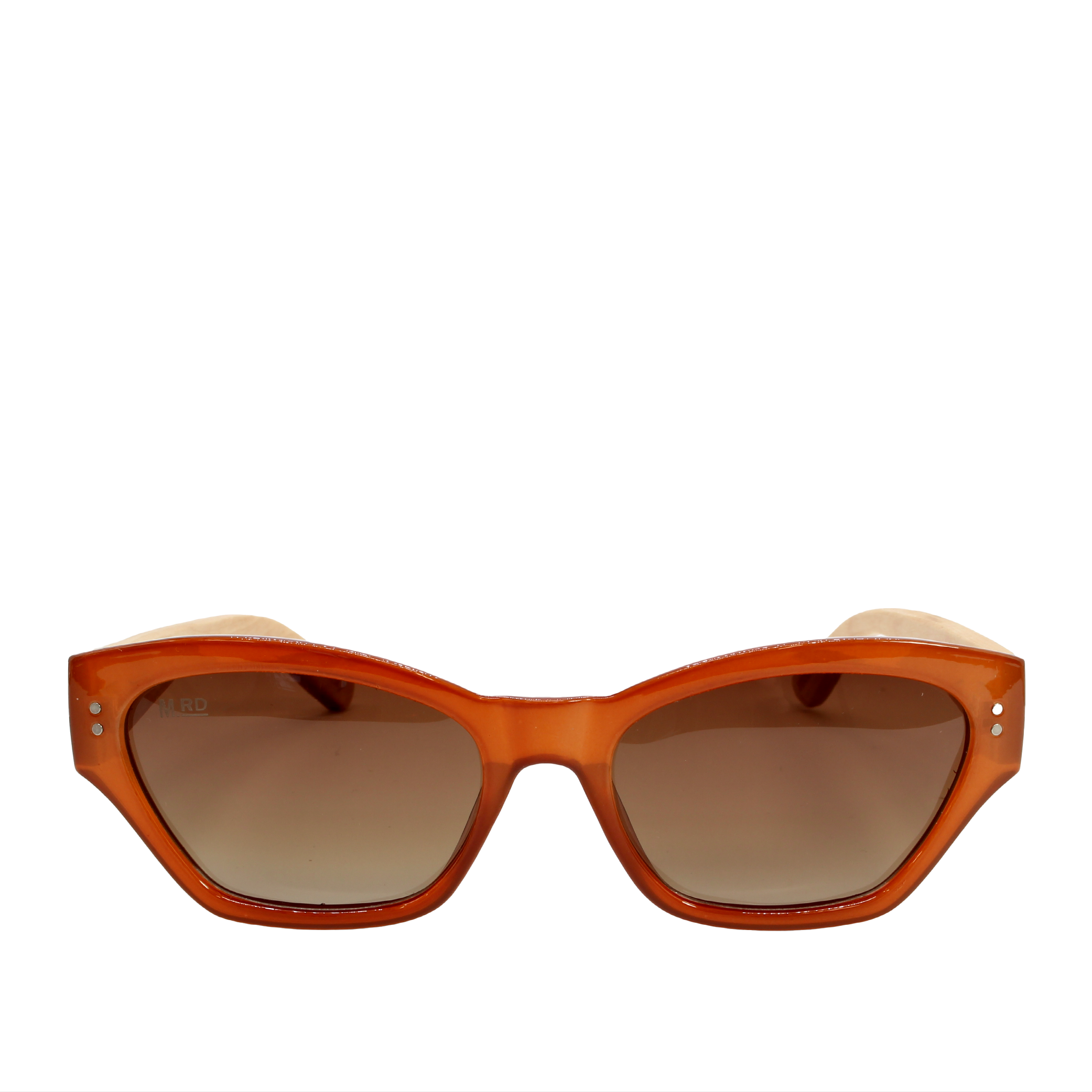 Stella Burnt Orange With Wood Arms