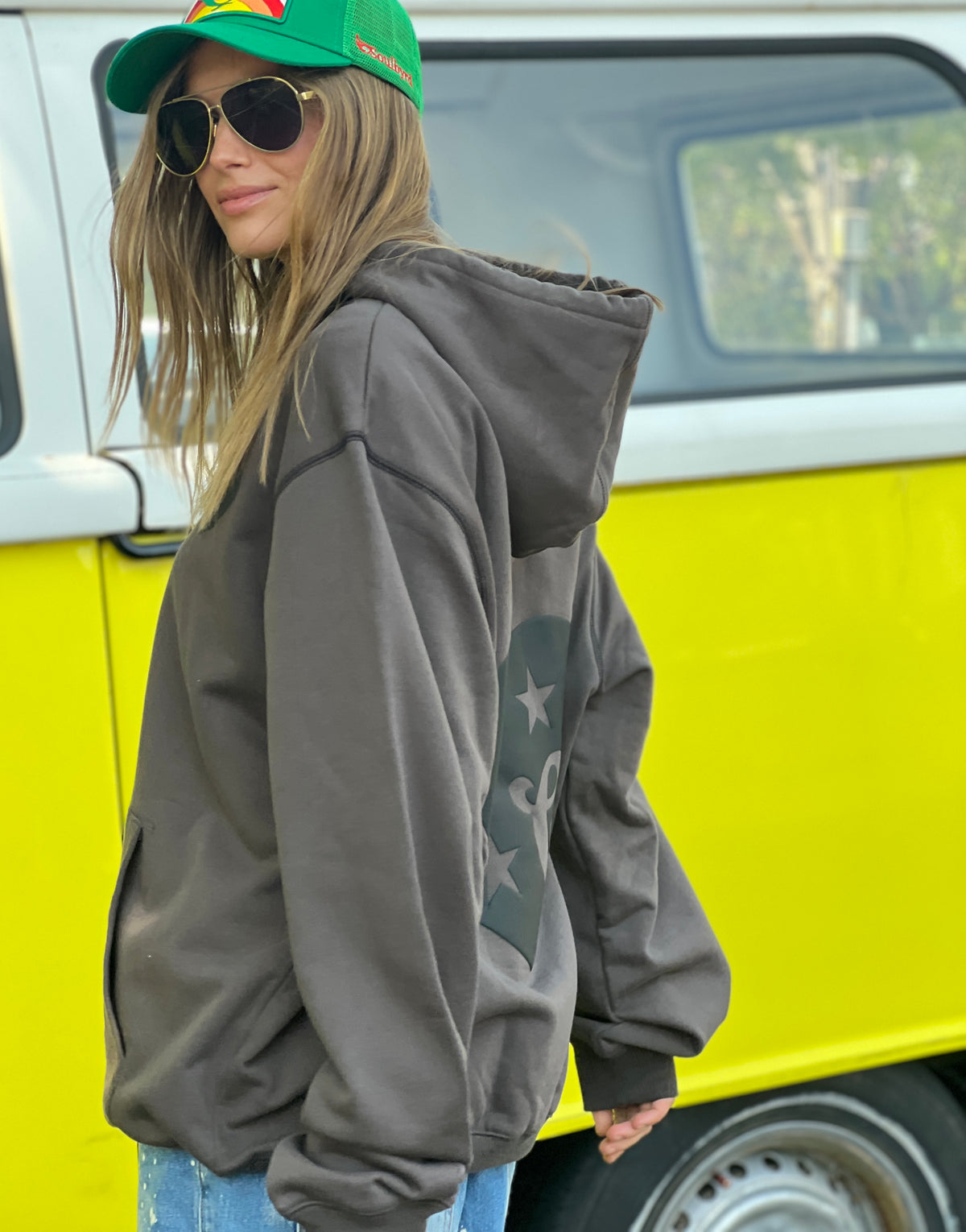 My Boyfriends Oversized Hoodie Dark Grey