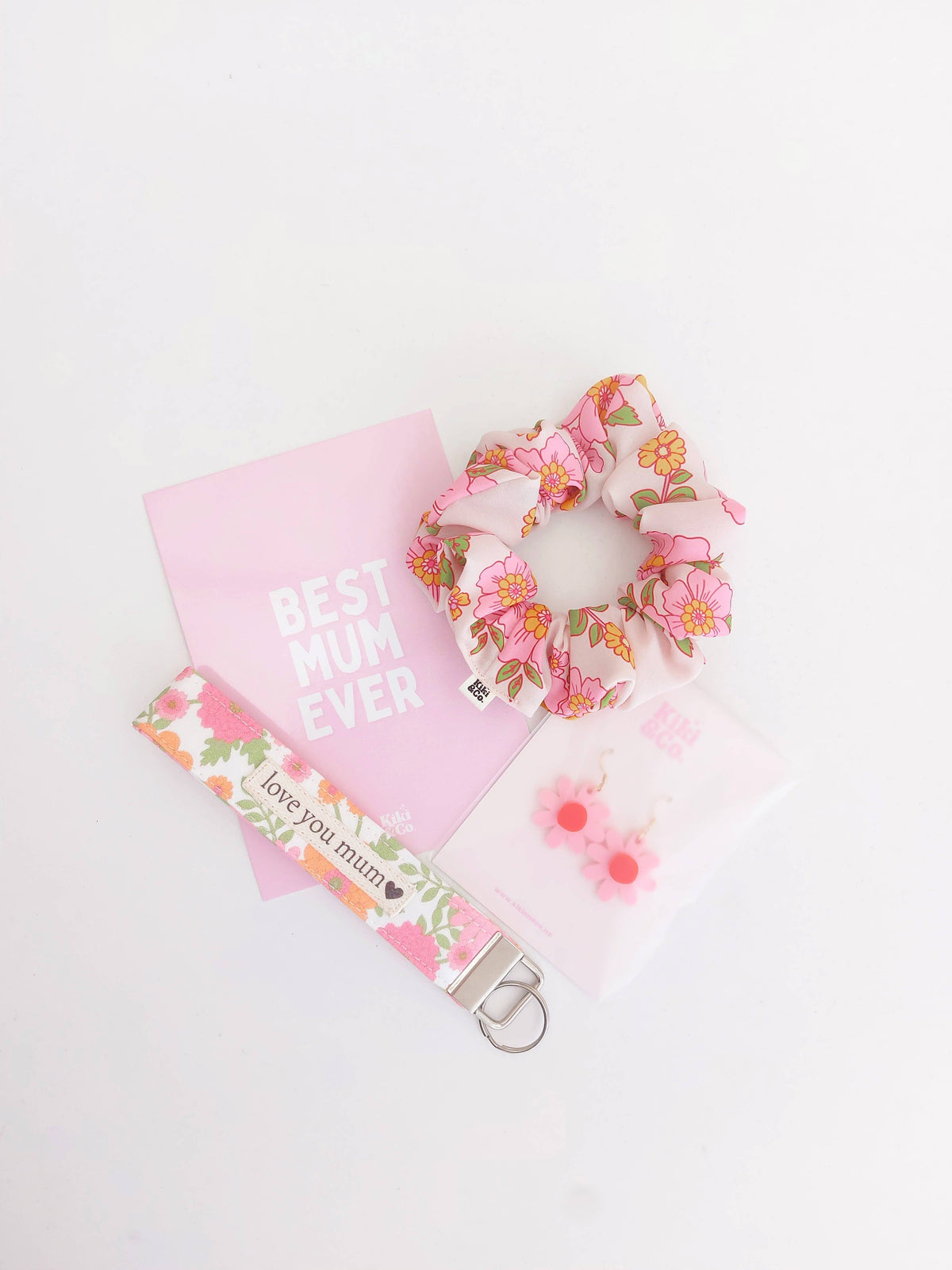 Scrunchie Evelyn Floral Crepe