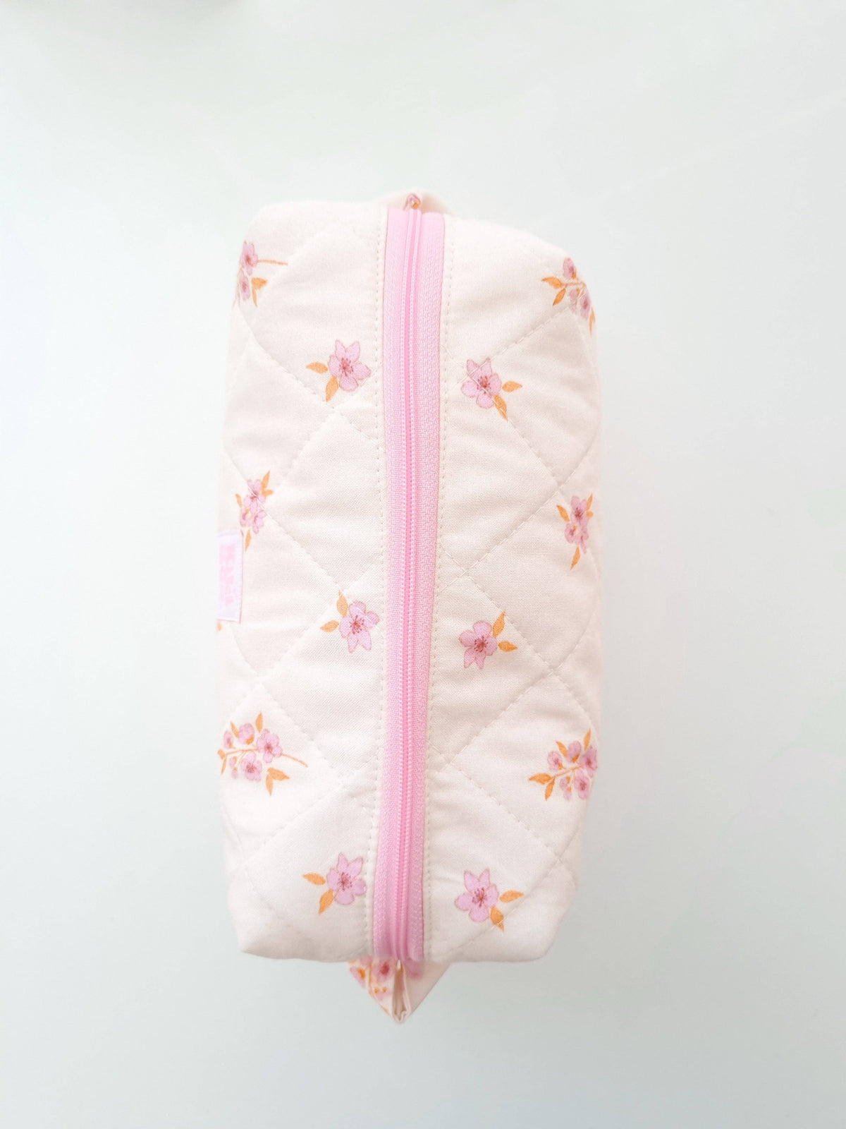 Quilted Makeup Bag Cherry Blossom