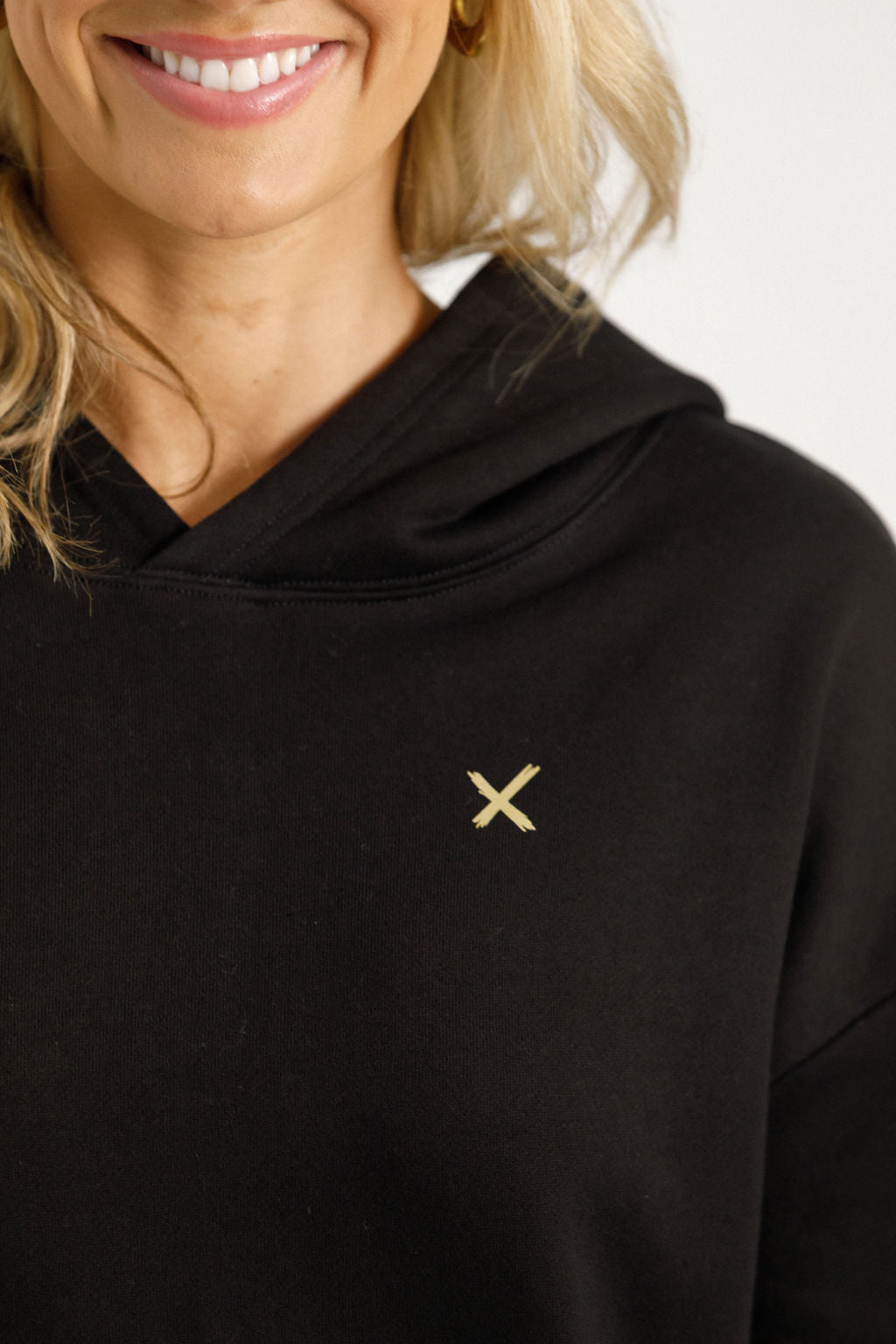 Alpine Elliot Hoodie Black with Gold X- PREORDER DELIVERY EARLY JUNE