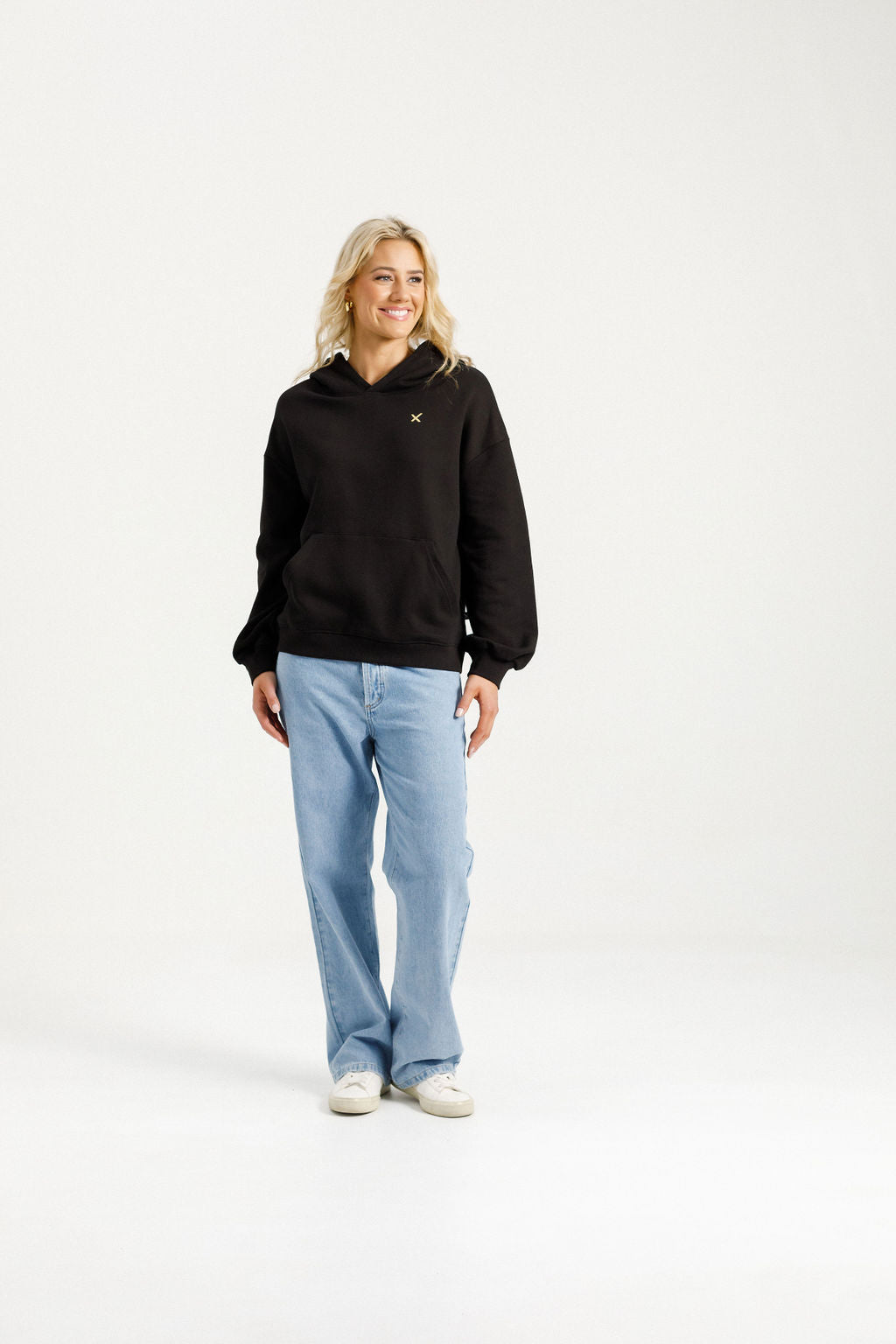 Alpine Elliot Hoodie Black with Gold X- PREORDER DELIVERY EARLY JUNE