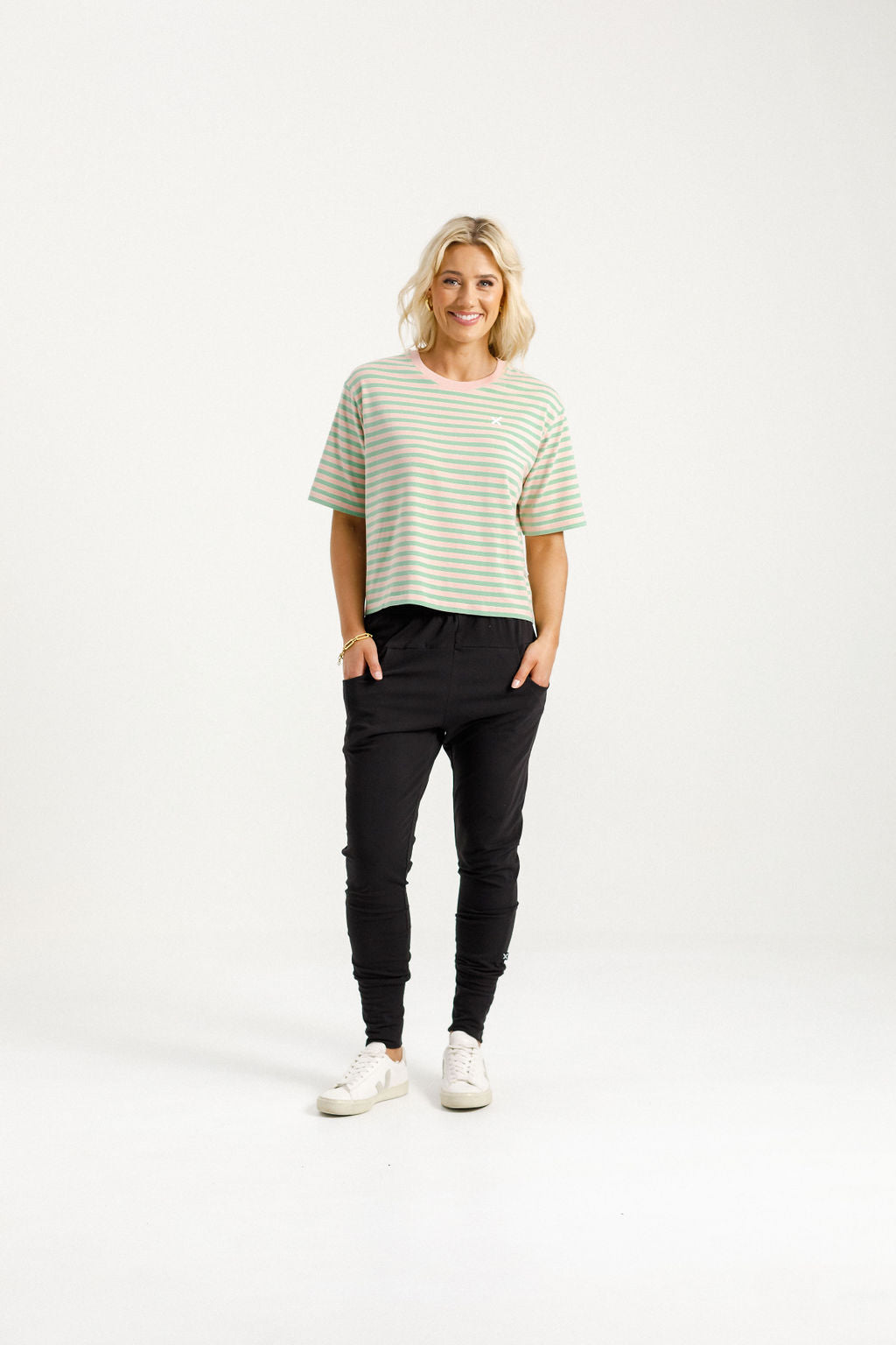 Apartment Pants Black With Kelly Green X - PREORDER DELIVERY EARLY OCT