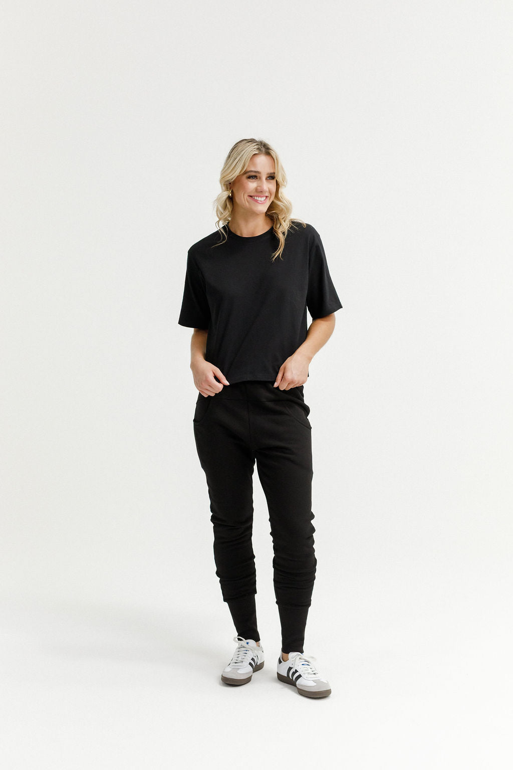 Apartment Pants Winter Weight Black With Graphite Daisy X
