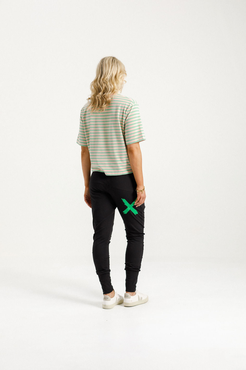 Apartment Pants Black With Kelly Green X - PREORDER DELIVERY EARLY OCT