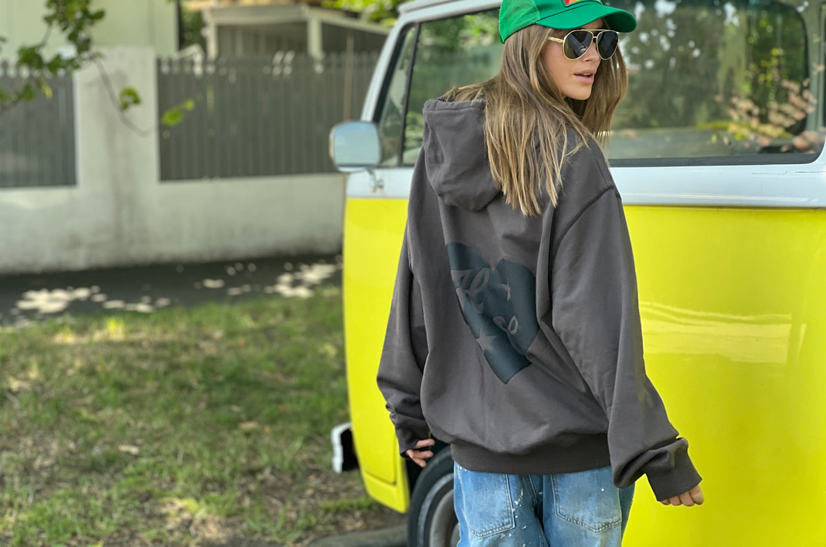 My Boyfriends Oversized Hoodie Dark Grey