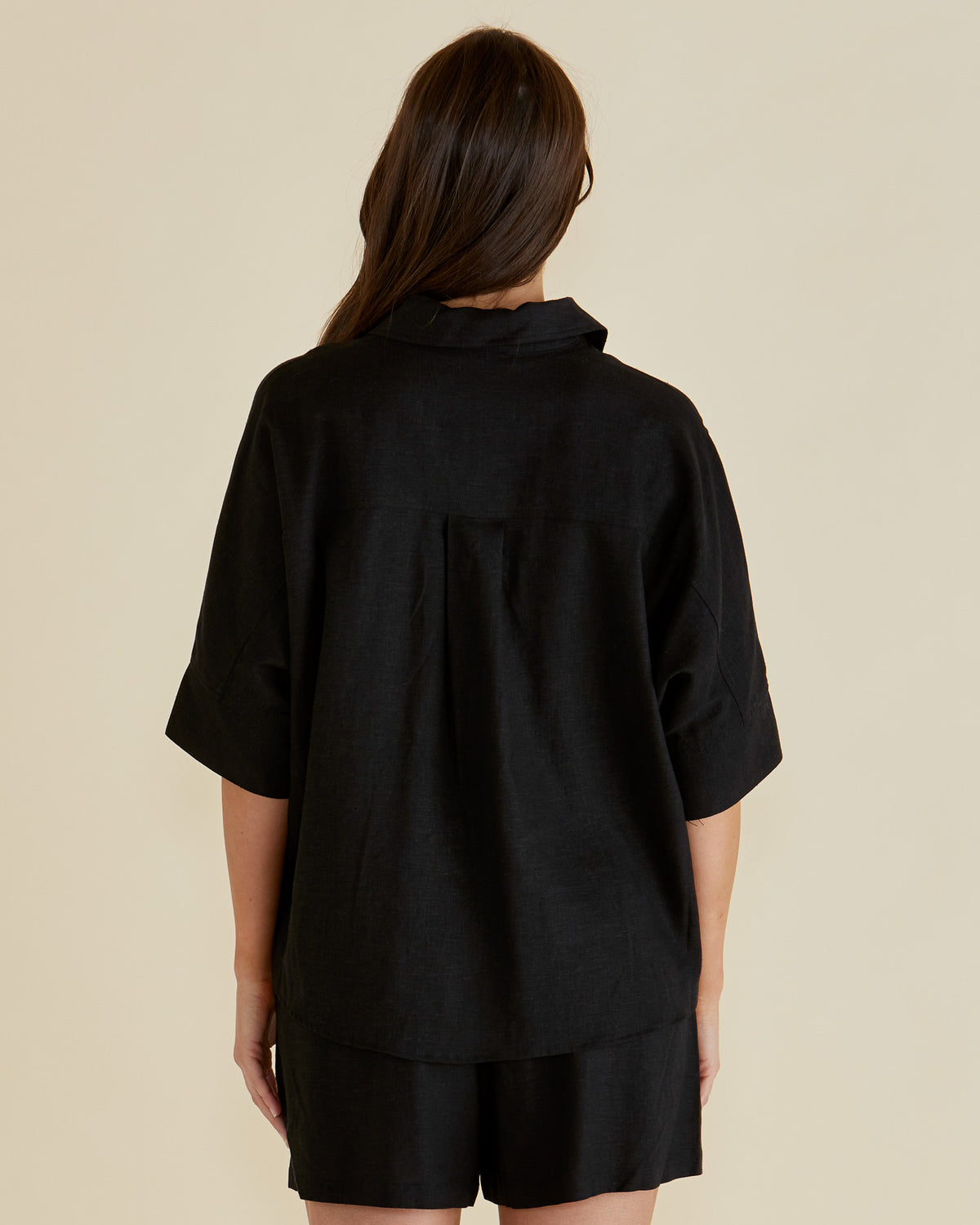 Lynwood Linen Shirt Black