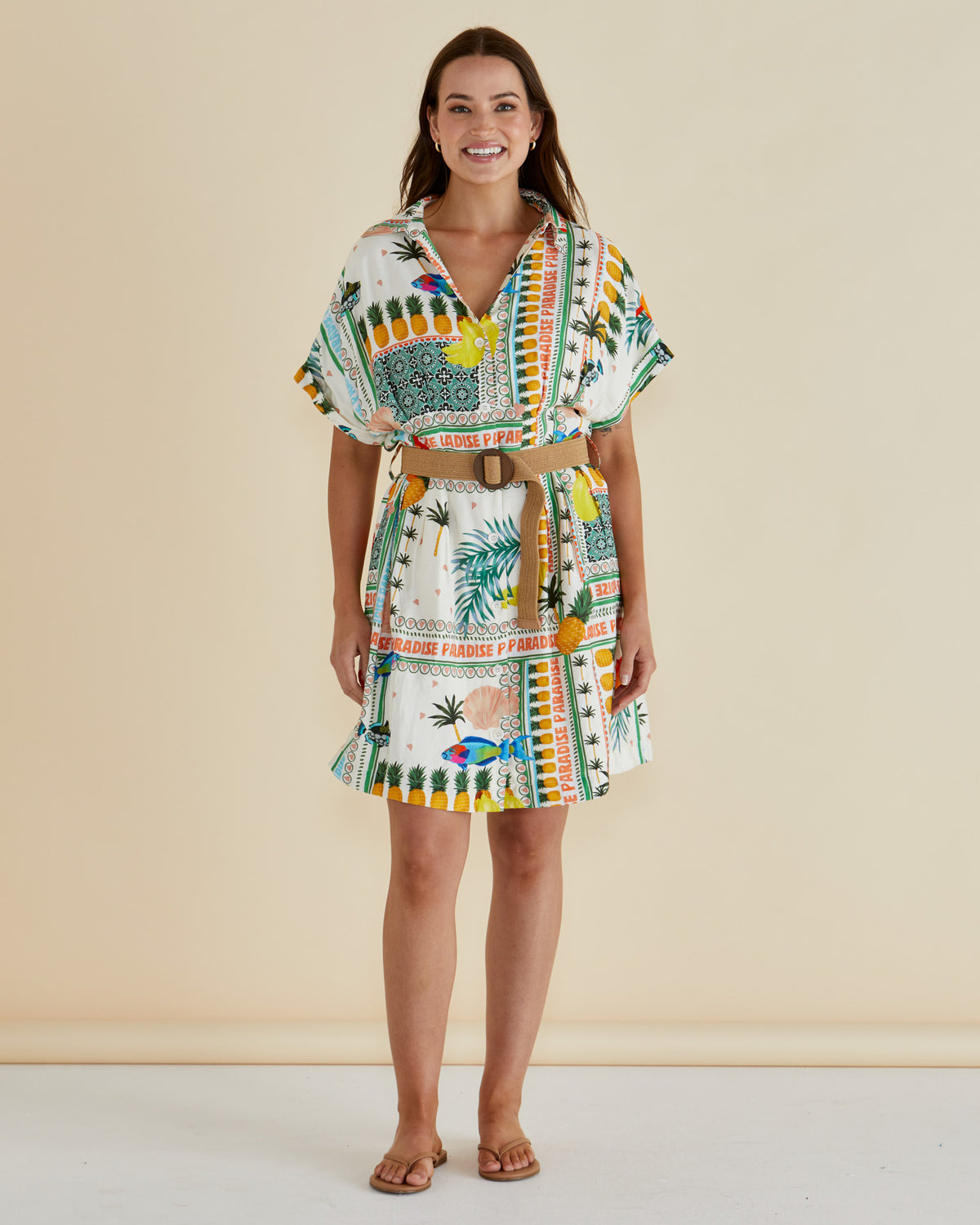 Archer Dress Paradise Print Multi