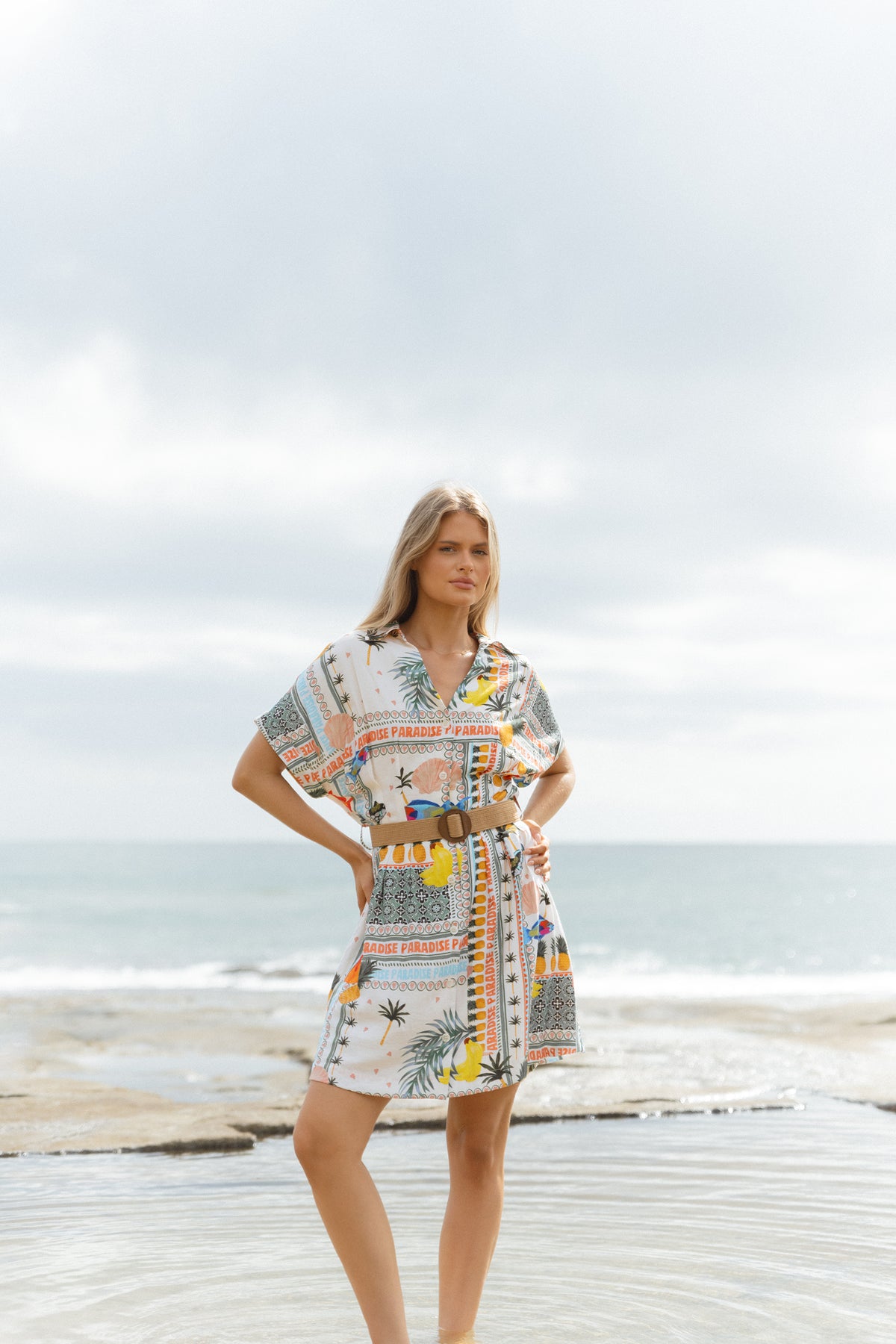 Archer Dress Paradise Print Multi