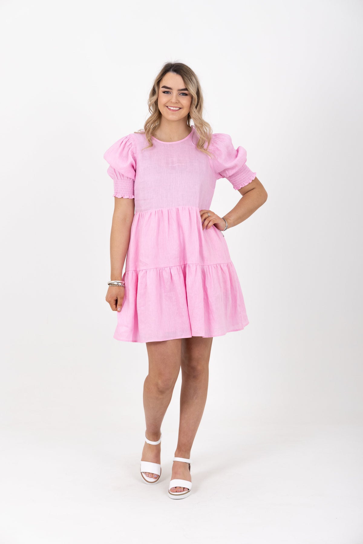 Luminous Mini Dress Candy Linen - EXCLUSIVE TO MINT