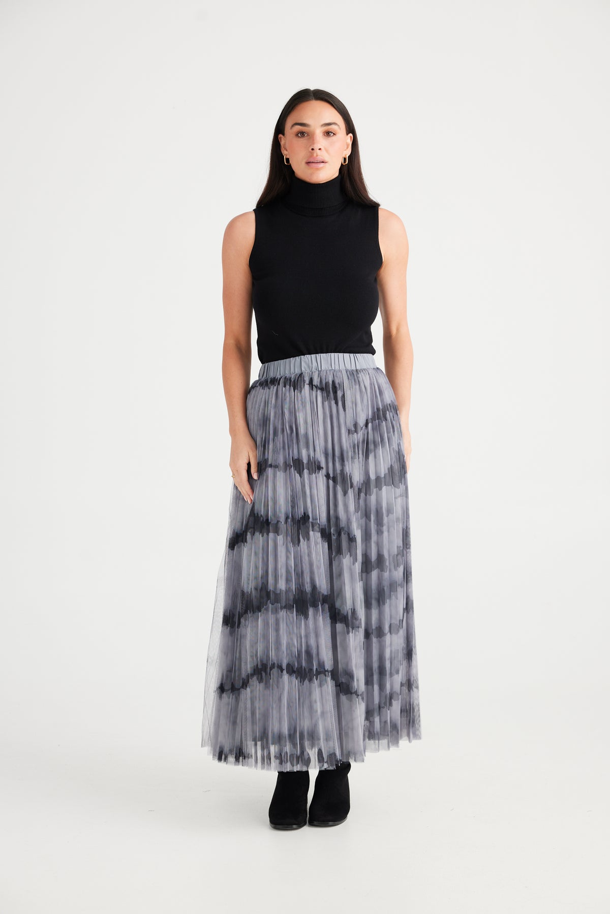 Samantha Skirt Grey Tie Dye