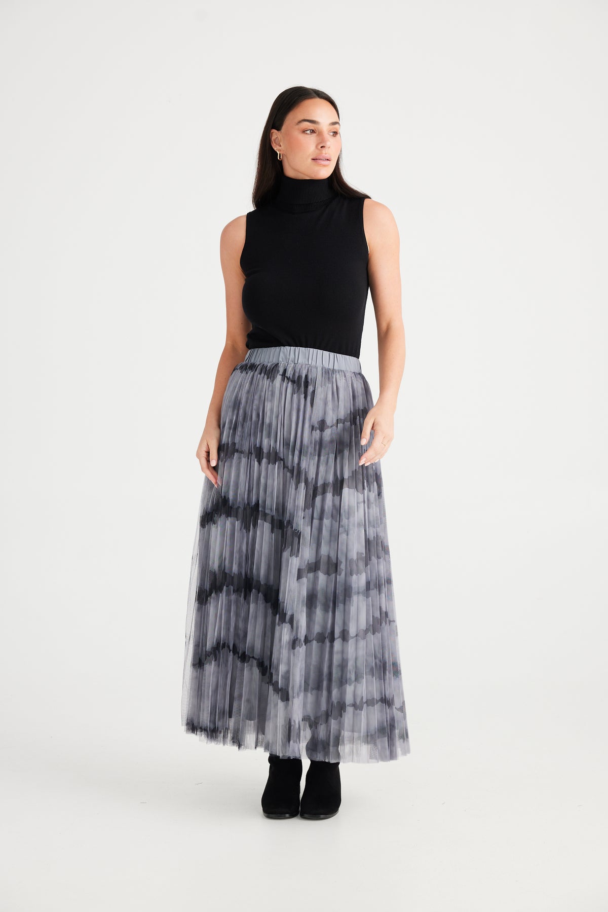 Samantha Skirt Grey Tie Dye