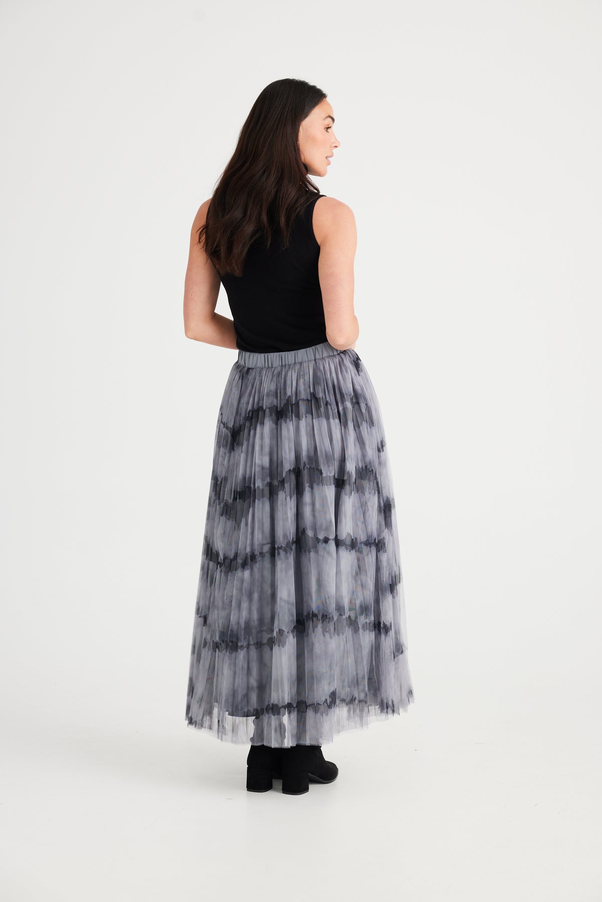 Samantha Skirt Grey Tie Dye