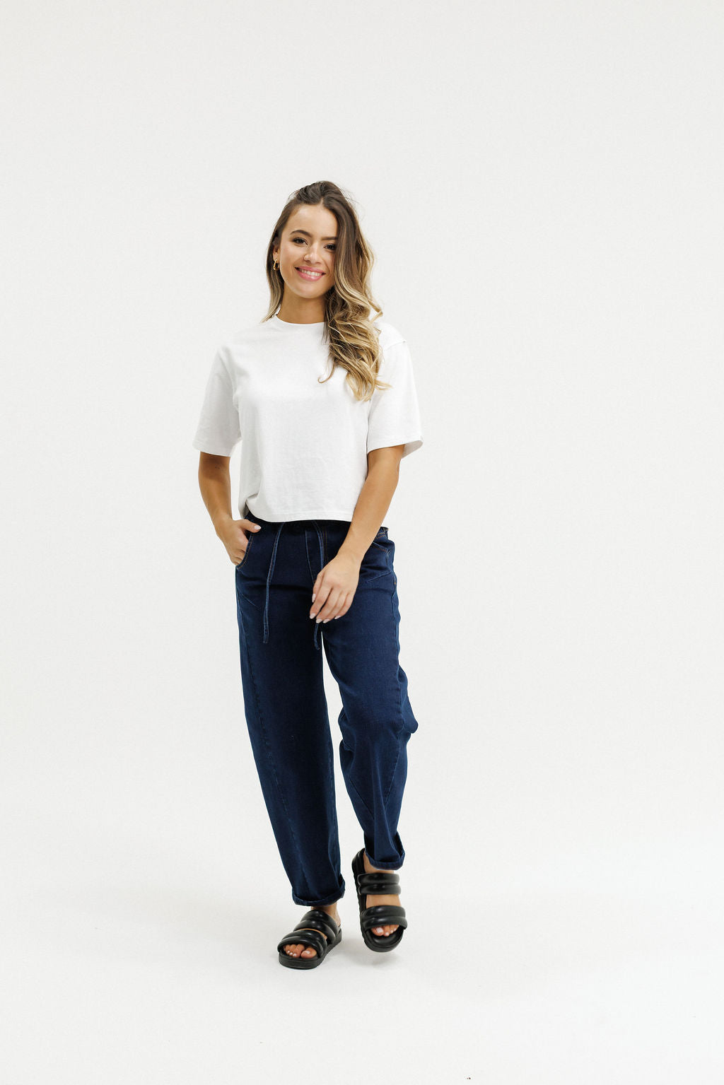 Barrel Jeans Indigo Wash