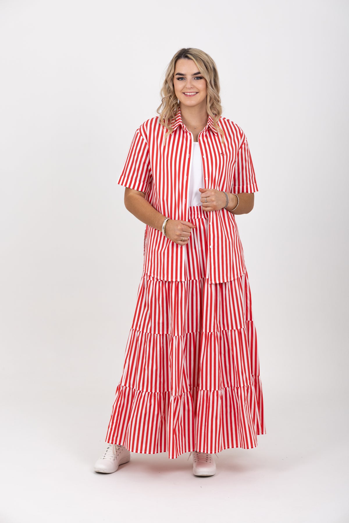 Mika Skirt Red Stripe