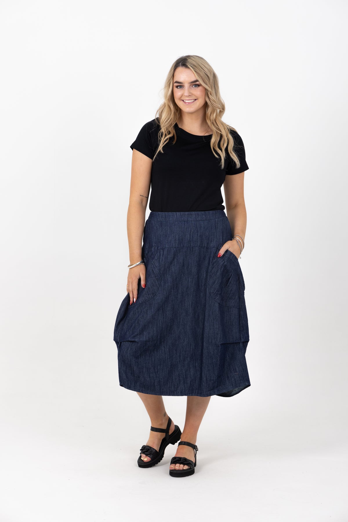 Milwaukee Dark Denim Skirt