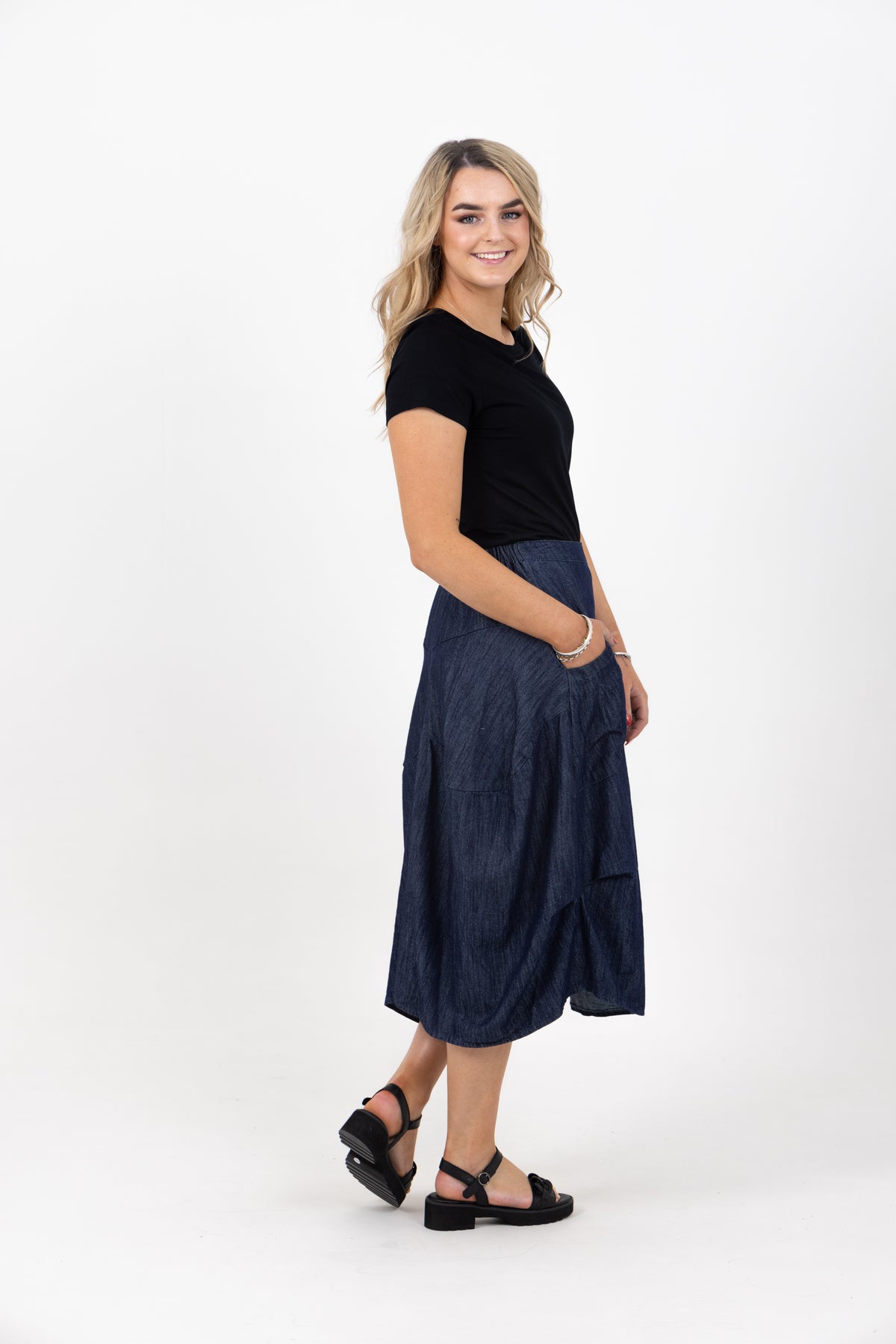 Milwaukee Dark Denim Skirt