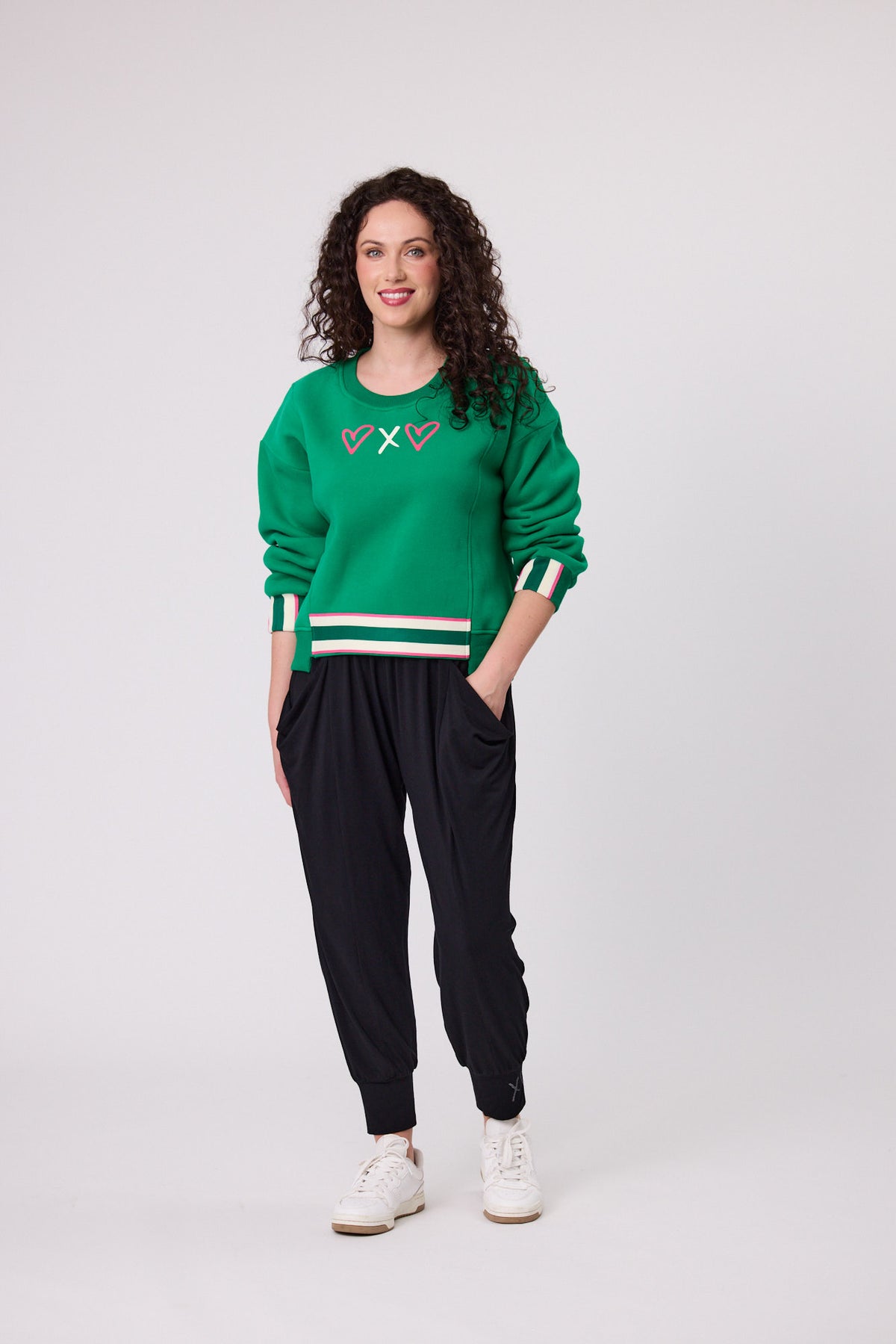 Cali Logo Sweatshirt Emerald Green