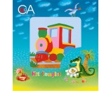 Train Stamped Half Cross Stitch Kit