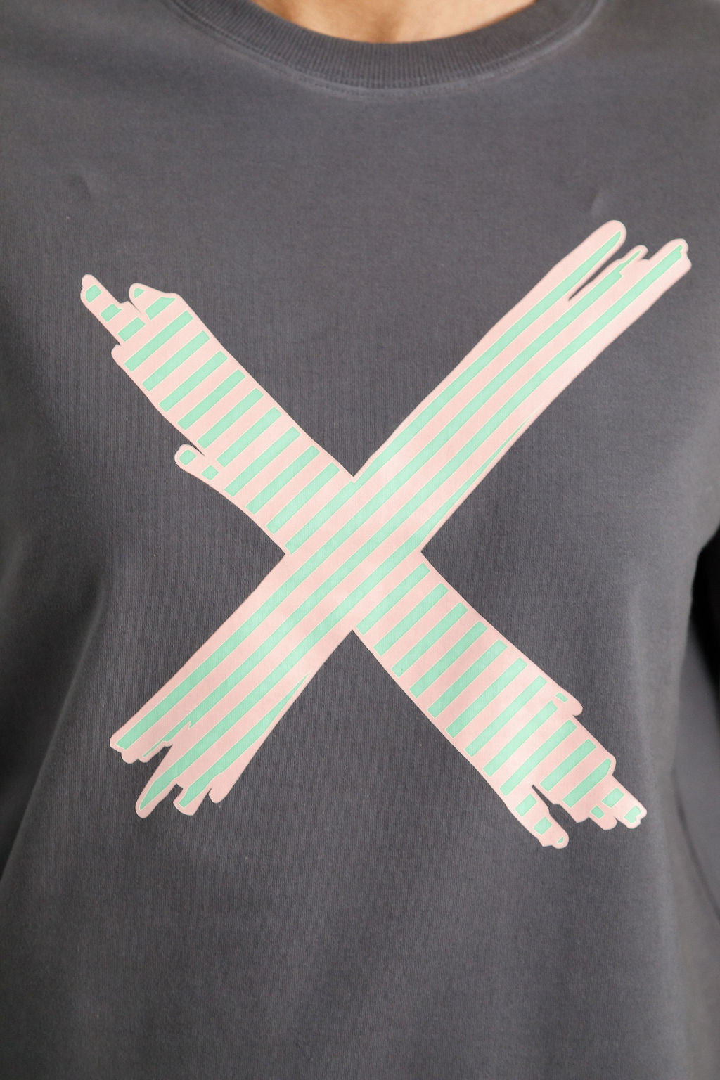 Camilla Crew Graphite With Candy Apple X