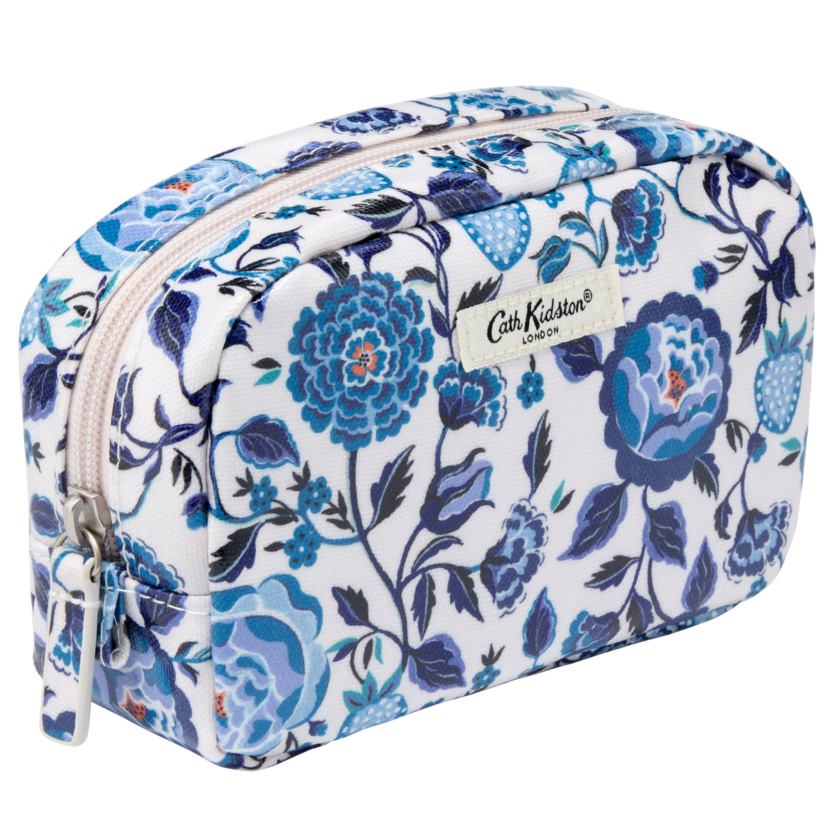 Make Up Bag With Mirror Navy Carnation Blue