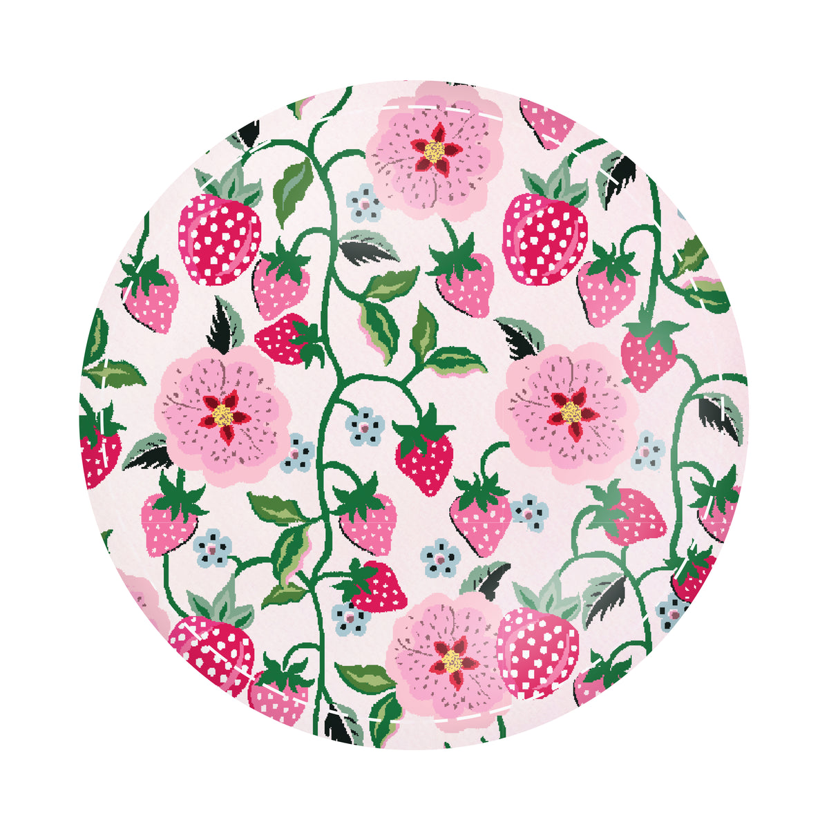 Make Up Bag With Mirror Strawberry