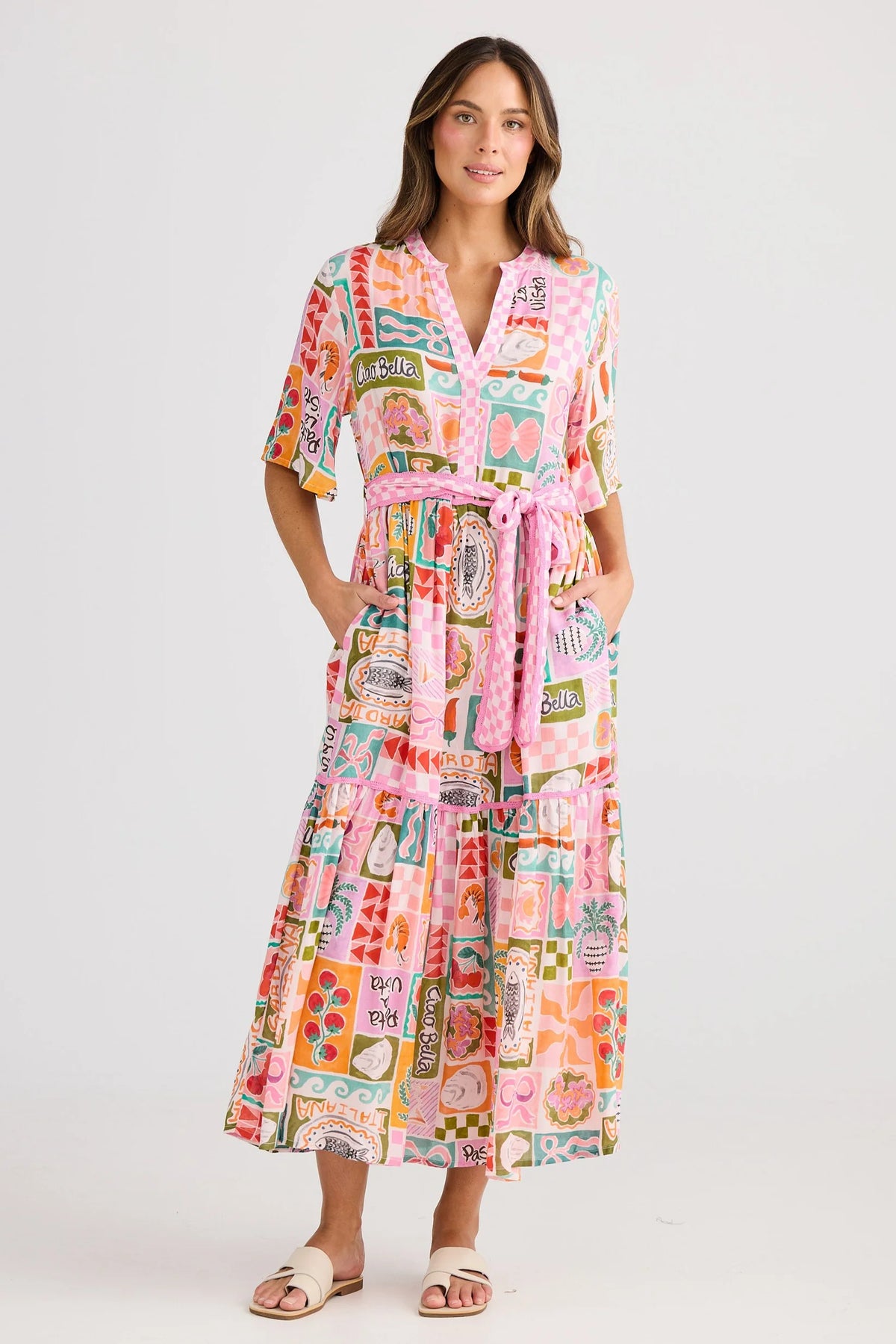 Lynwood Dress Sardinia Summer - PREORDER DELIVERY MID/END SEPT