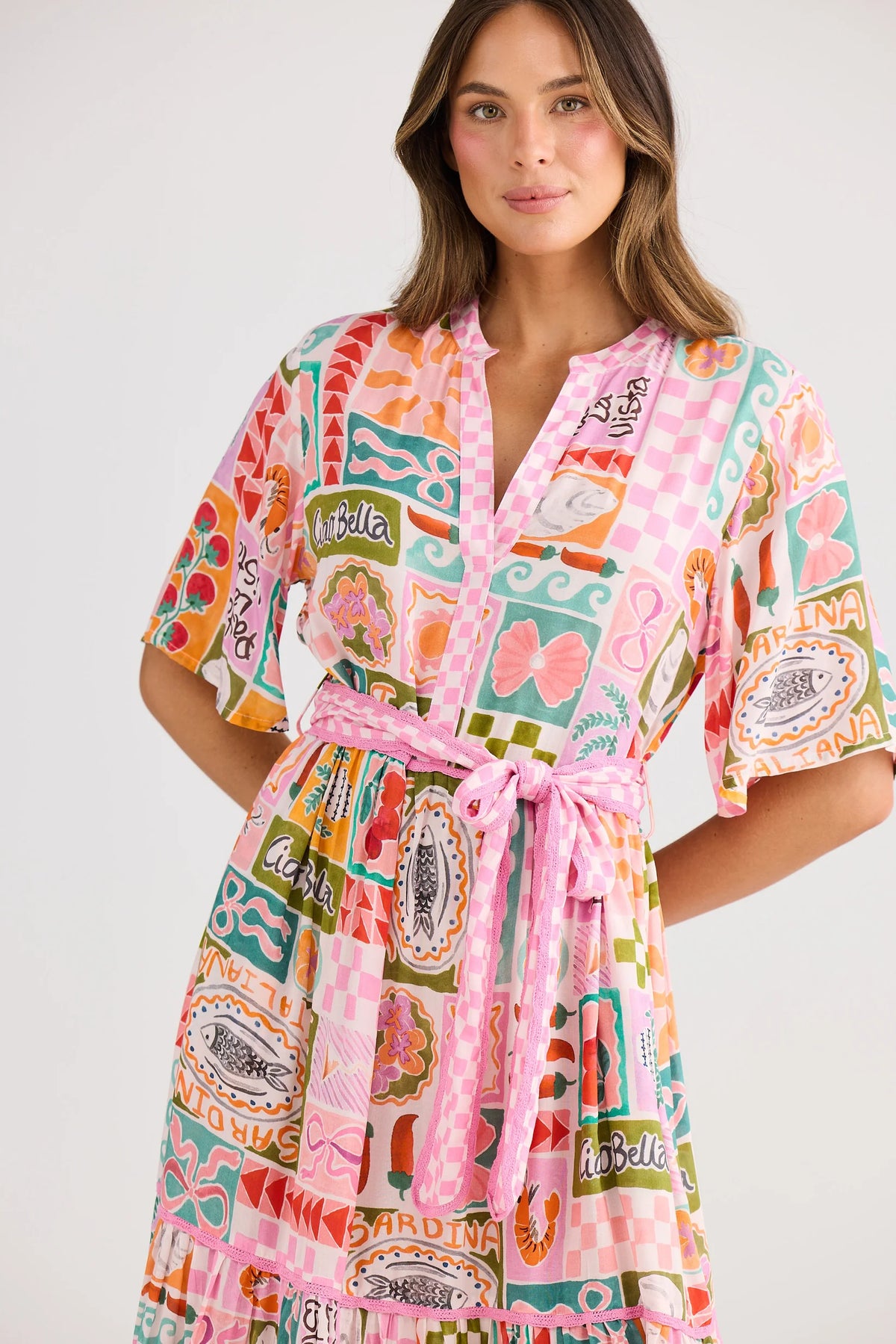 Lynwood Dress Sardinia Summer - PREORDER DELIVERY MID/END SEPT