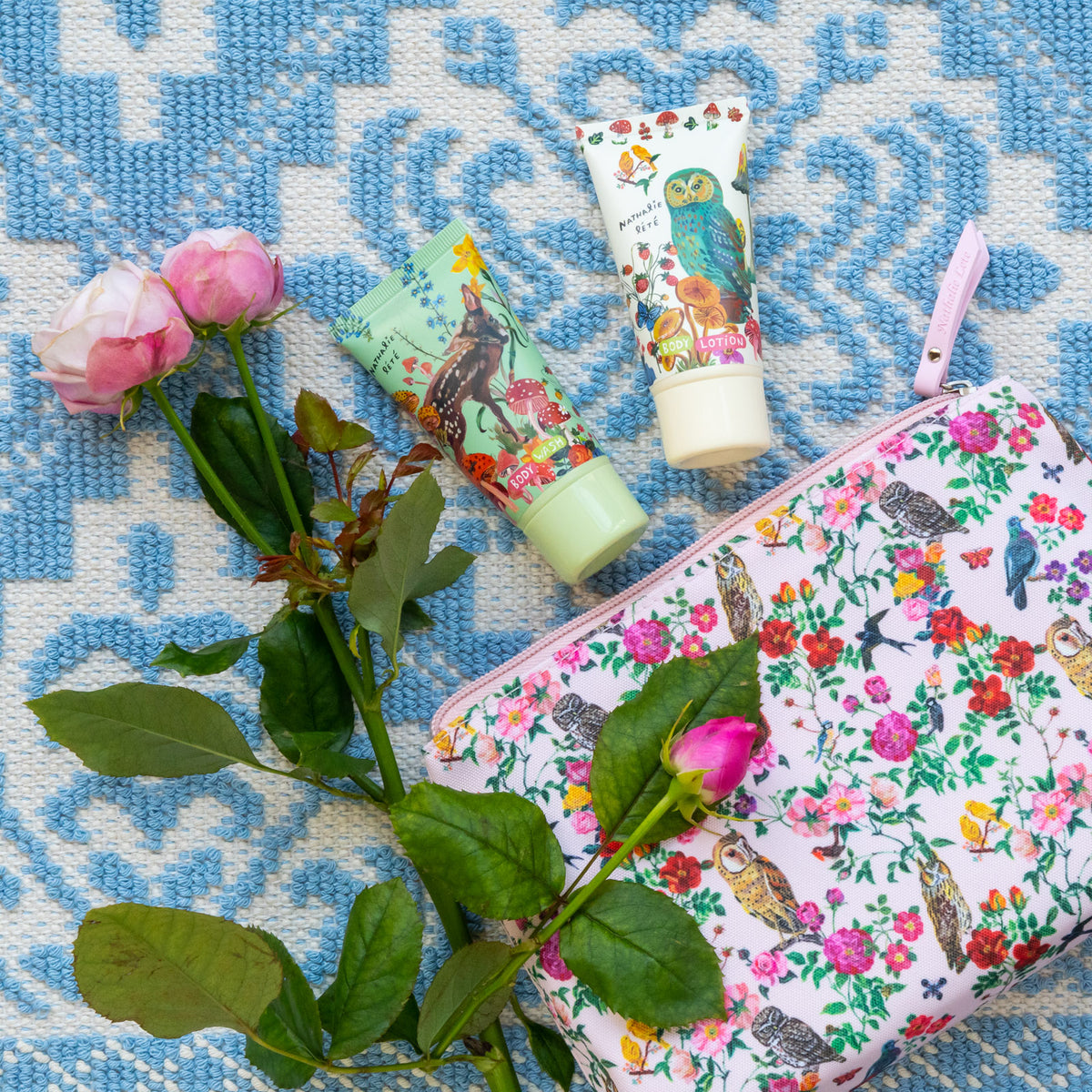 Nathalie Lete Forest Folk Travel Wash Bag