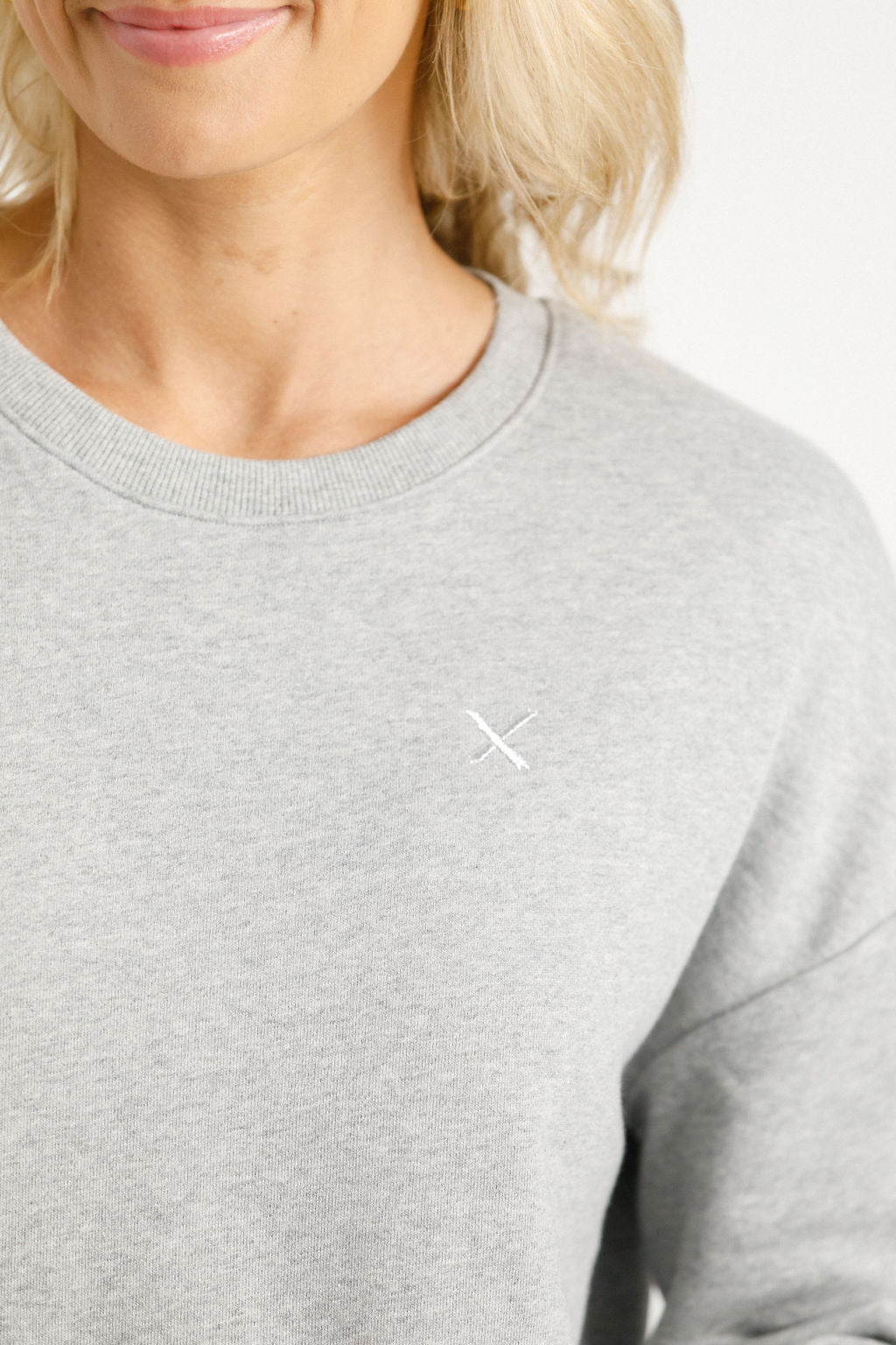 Alpine Hugo Crew Grey Marle with Silver X - PREORDER DELIVERY EARLY JUNE