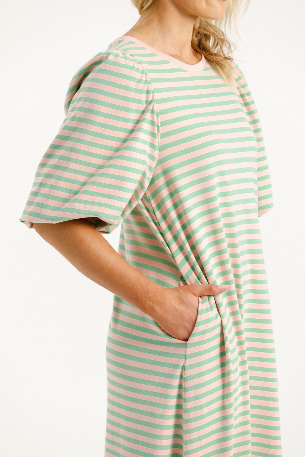 Ivy Midi Dress Candy Apple Stripe - PREORDER DELIVERY EARLY OCT