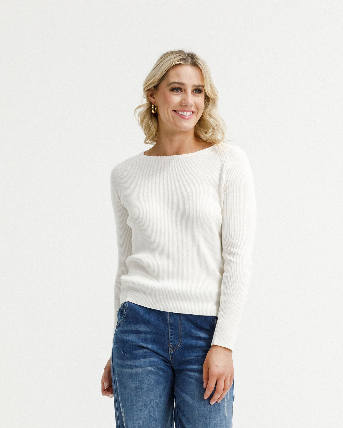 Knox Long Sleeve Top Milk